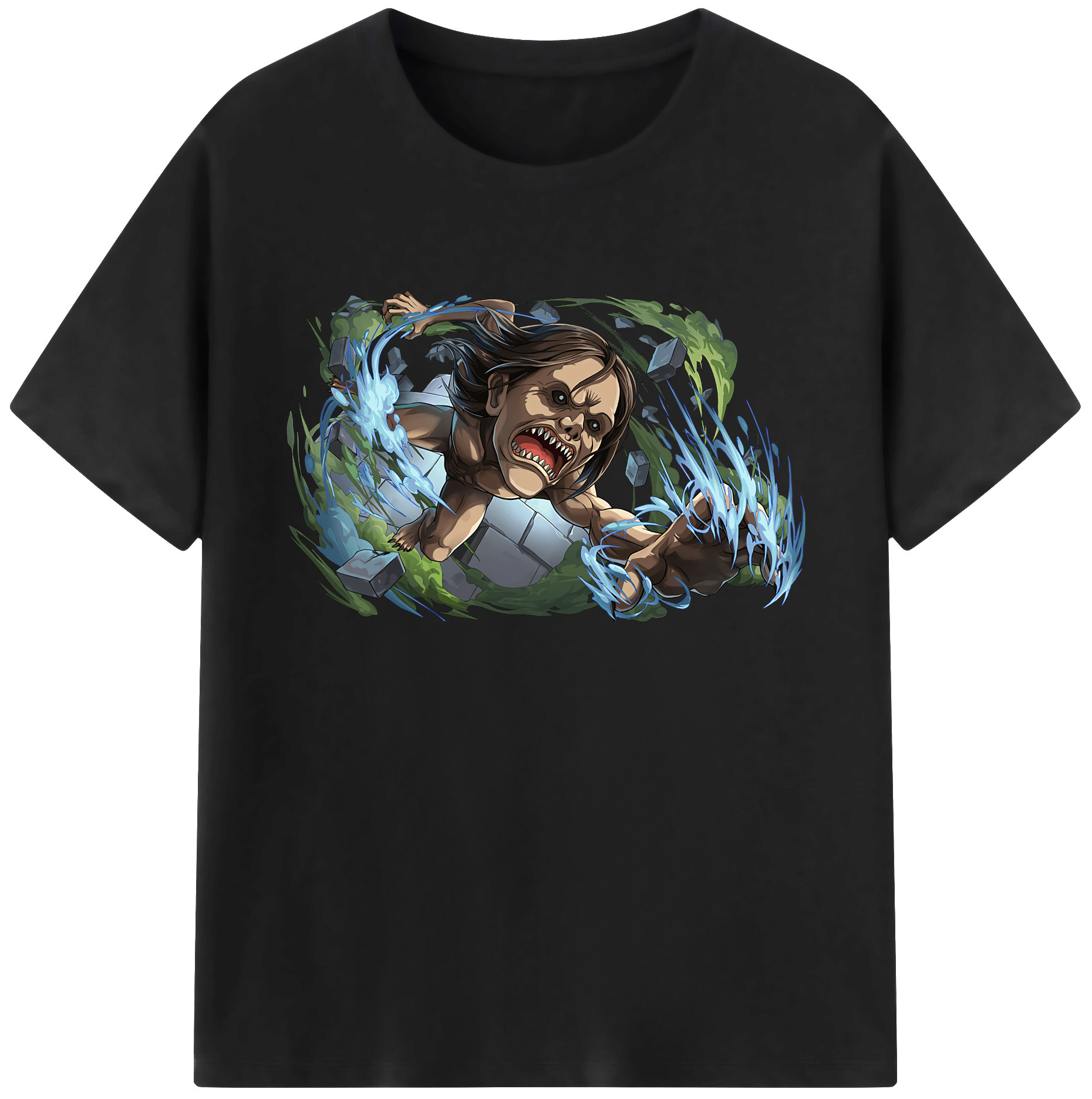 （画像用） 進撃の巨人 Attack on Titan 綿100％ メンズ半袖Tシャツ｜肌触りやわらか＆通気性