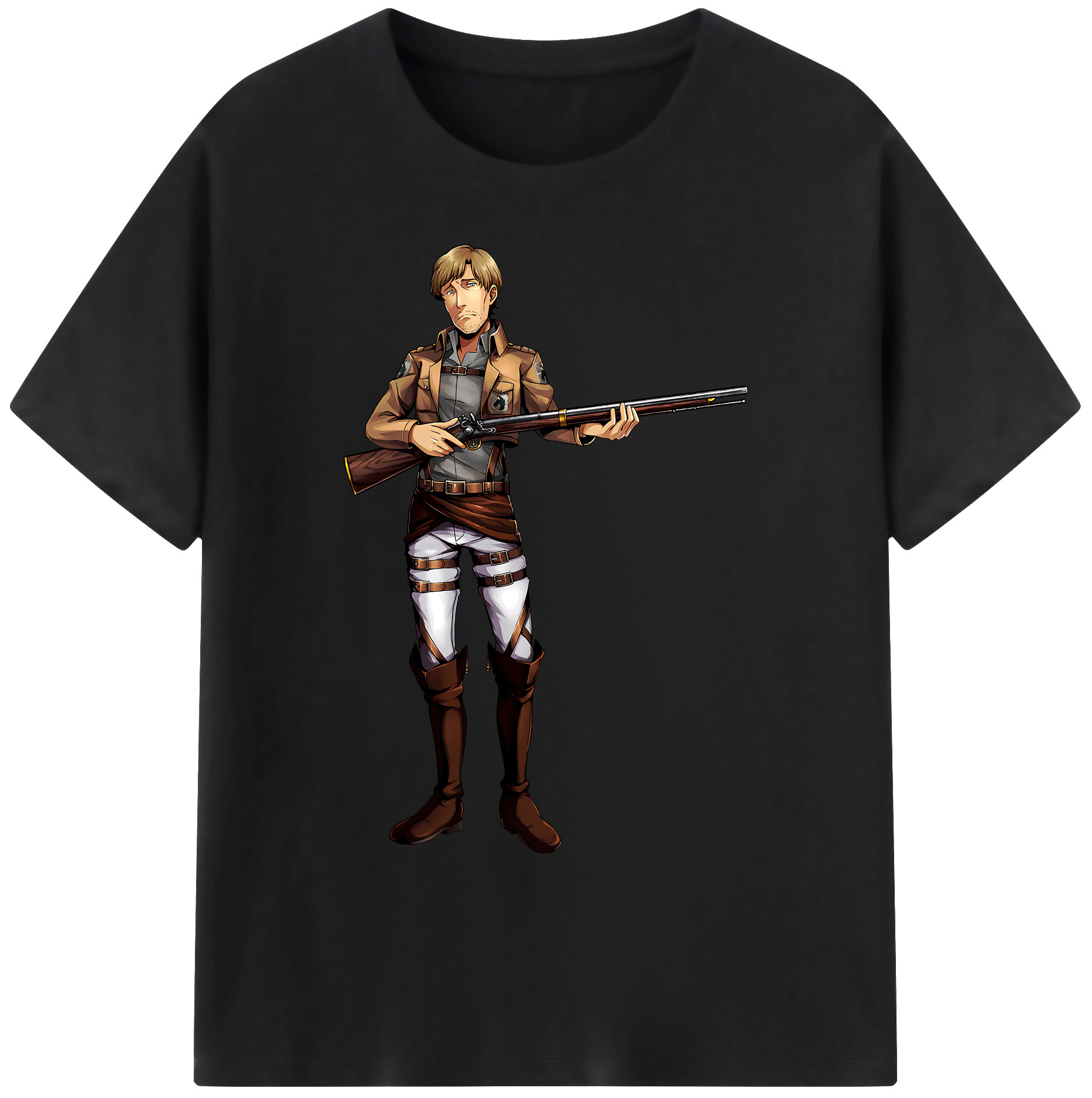 （画像用） 進撃の巨人 Attack on Titan 綿100％ メンズ半袖Tシャツ｜肌触りやわらか＆通気性