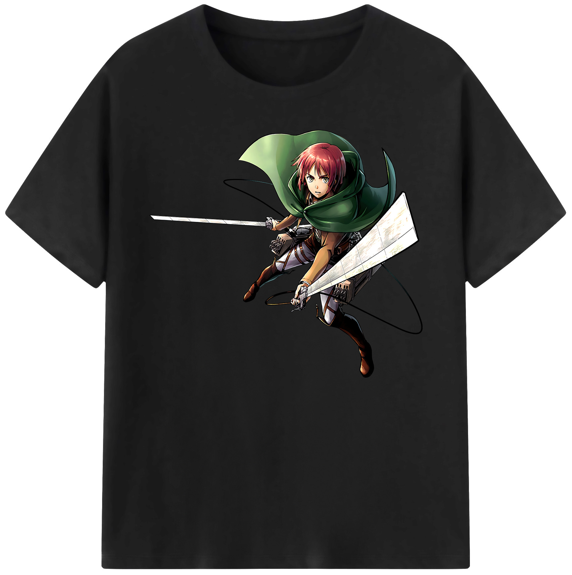 （画像用） 進撃の巨人 Attack on Titan 綿100％ メンズ半袖Tシャツ｜肌触りやわらか＆通気性