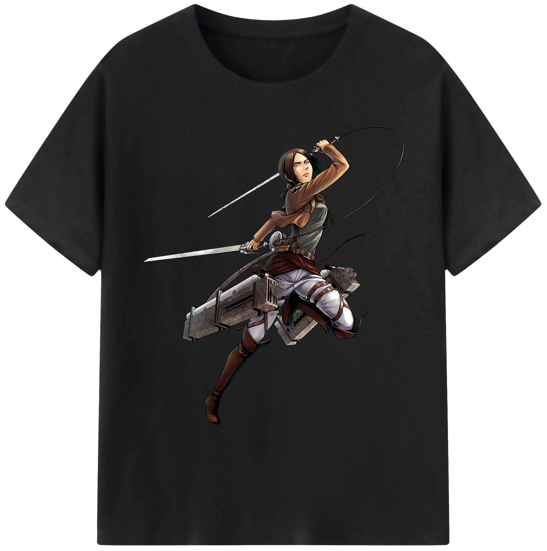 （画像用） 進撃の巨人 Attack on Titan 綿100％ メンズ半袖Tシャツ｜肌触りやわらか＆通気性