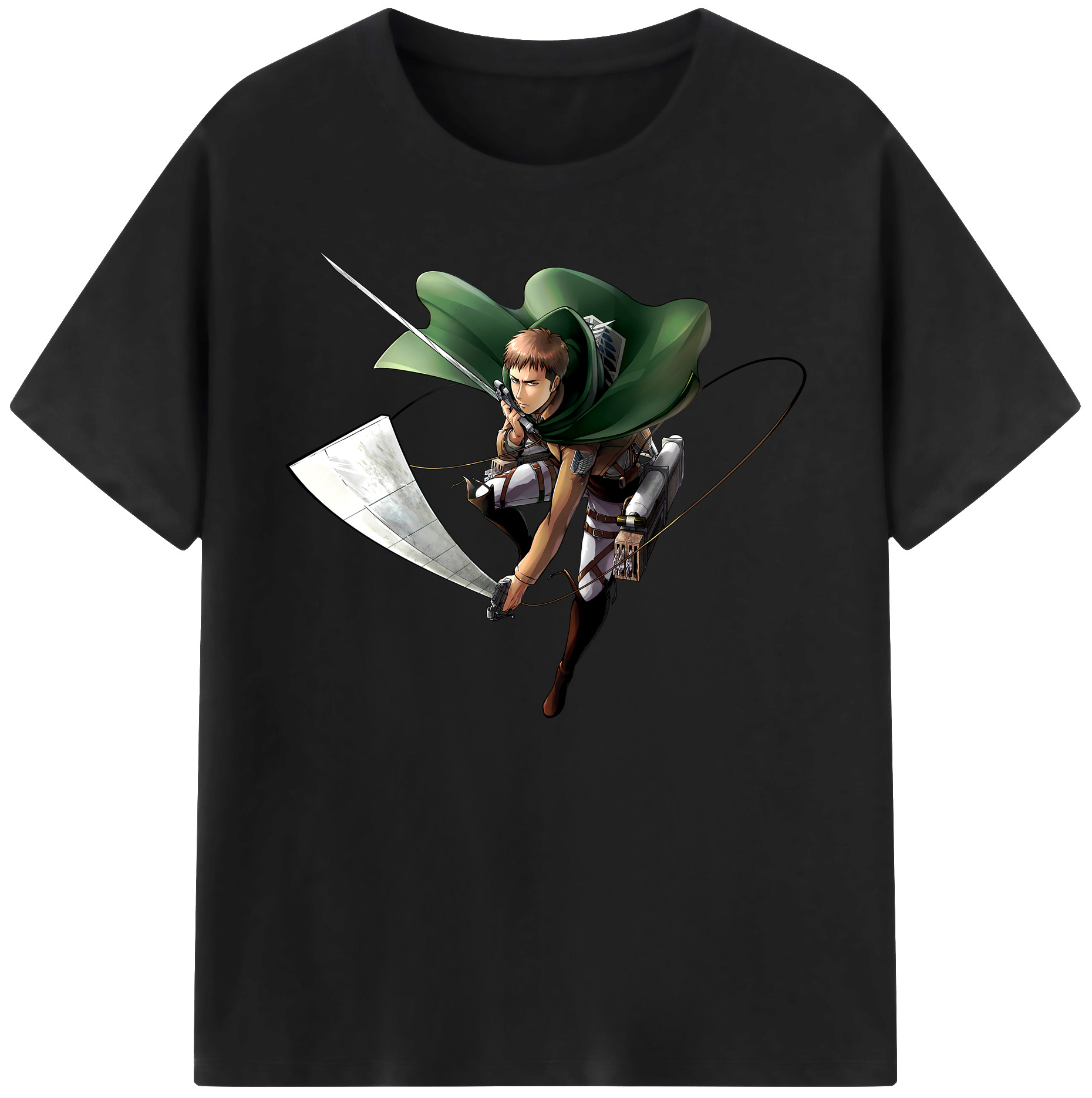 （画像用） 進撃の巨人 Attack on Titan 綿100％ メンズ半袖Tシャツ｜肌触りやわらか＆通気性