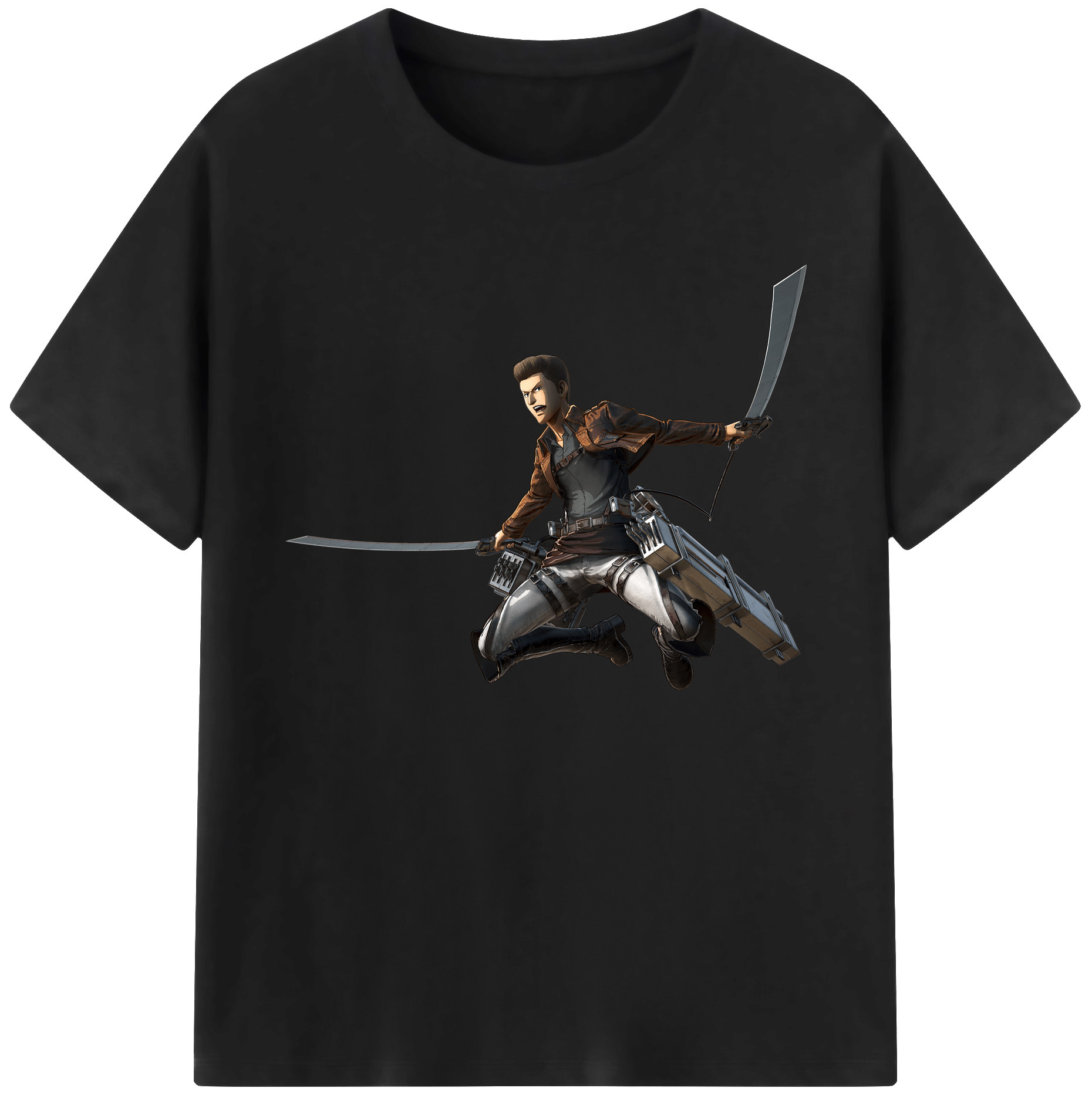 （画像用） 進撃の巨人 Attack on Titan 綿100％ メンズ半袖Tシャツ｜肌触りやわらか＆通気性