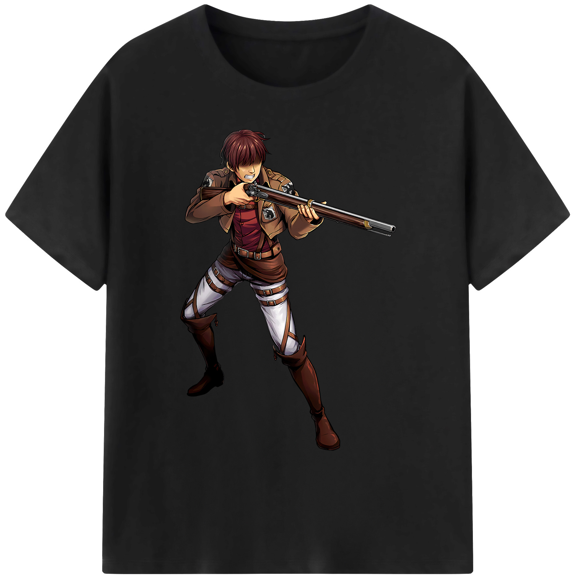 （画像用） 進撃の巨人 Attack on Titan 綿100％ メンズ半袖Tシャツ｜肌触りやわらか＆通気性