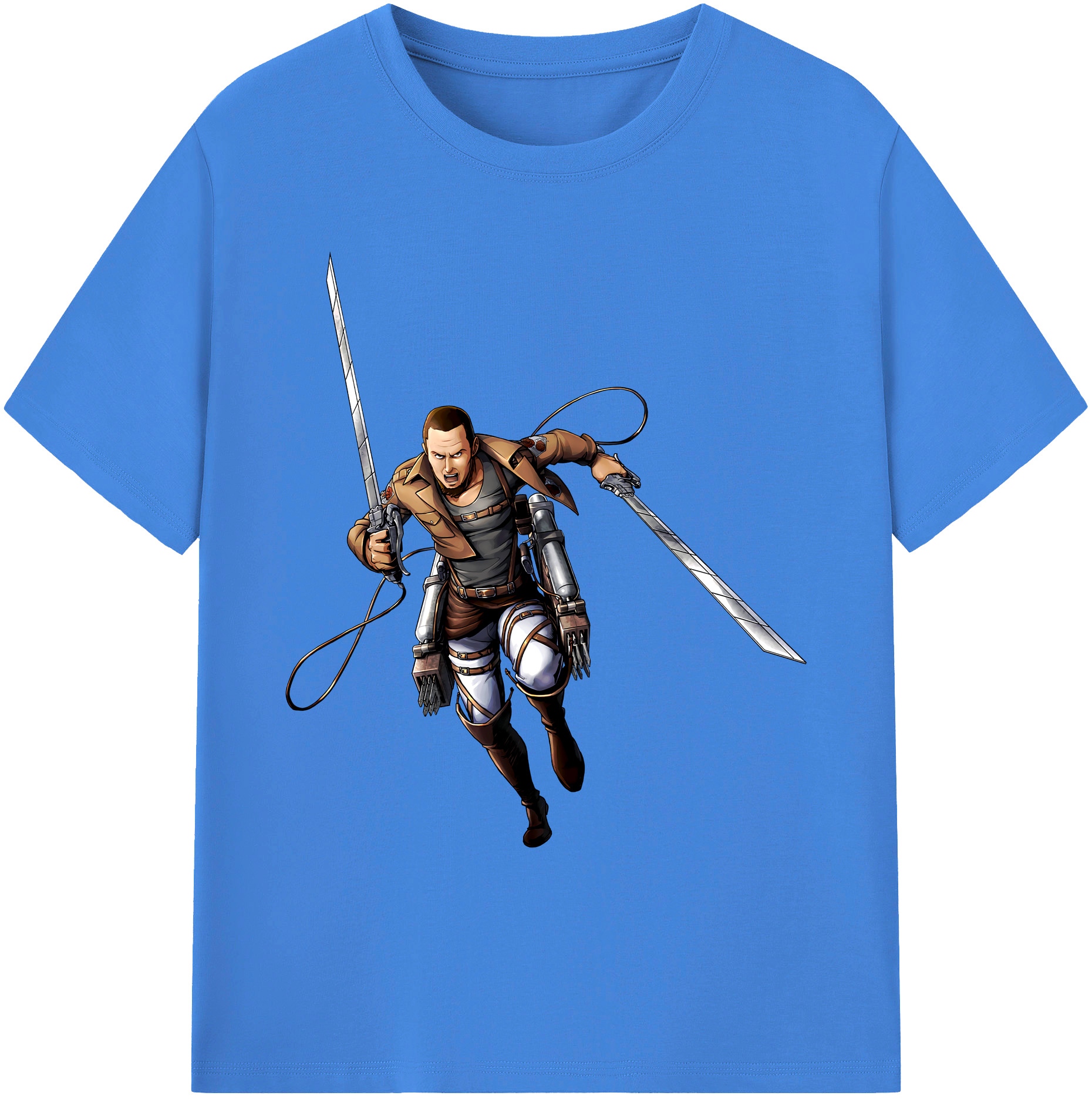 （画像用） 進撃の巨人 Attack on Titan 綿100％ メンズ半袖Tシャツ｜肌触りやわらか＆通気性