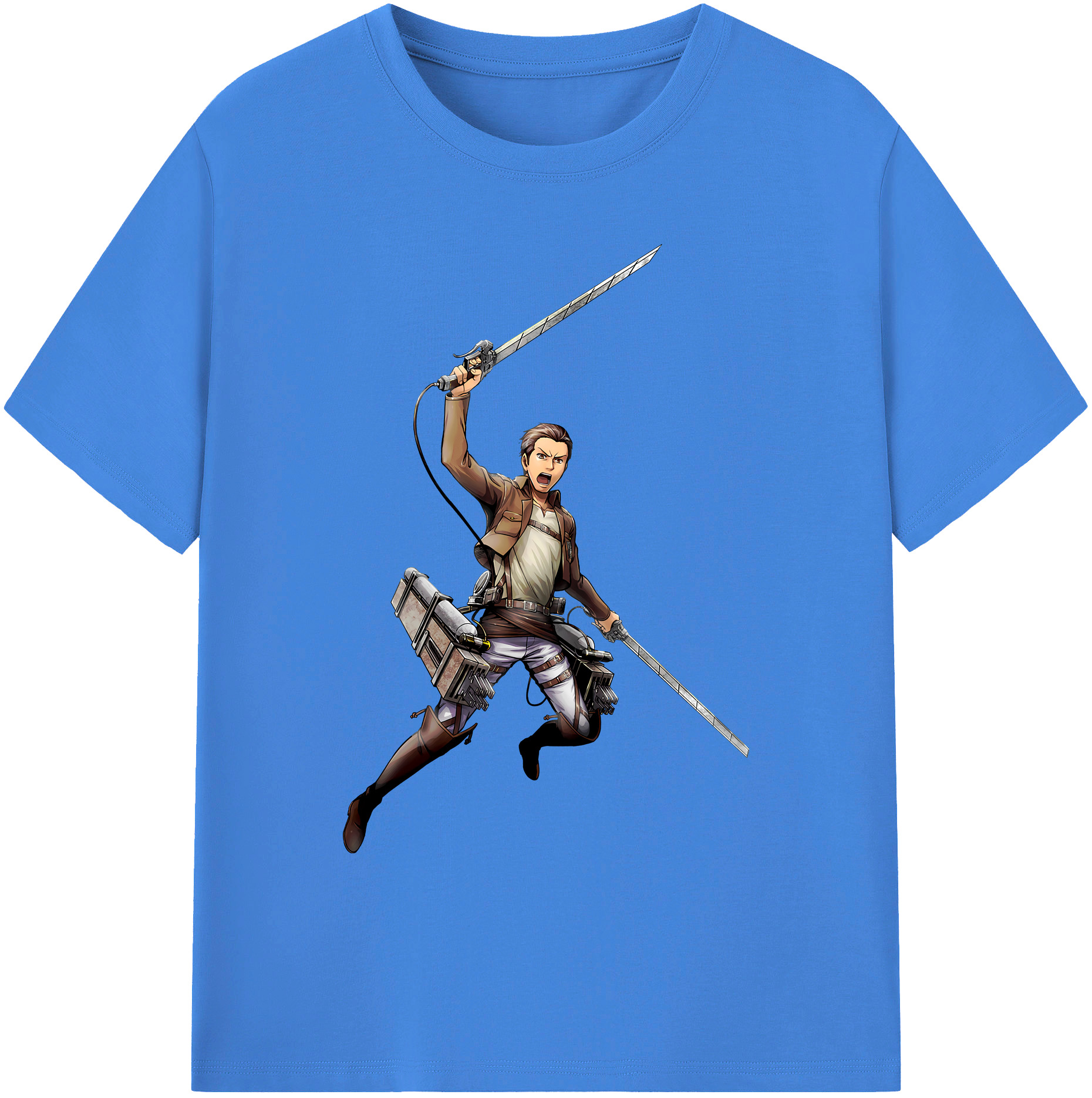 （画像用） 進撃の巨人 Attack on Titan 綿100％ メンズ半袖Tシャツ｜肌触りやわらか＆通気性