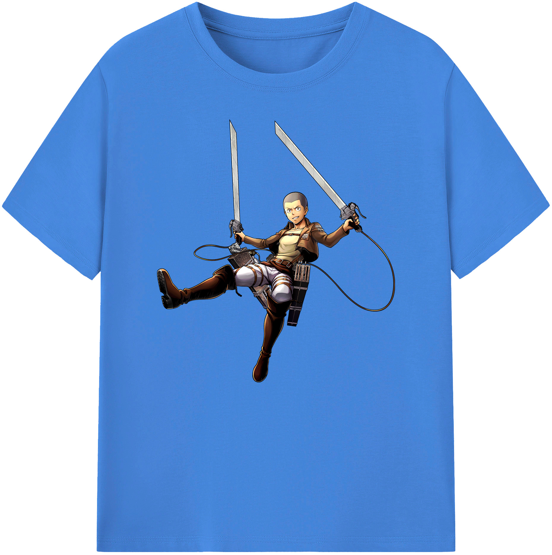 （画像用） 進撃の巨人 コニー·スプリンガー Attack on Titan Connie Springer 綿100％ メンズ半袖Tシャツ｜肌触りやわらか＆通気性