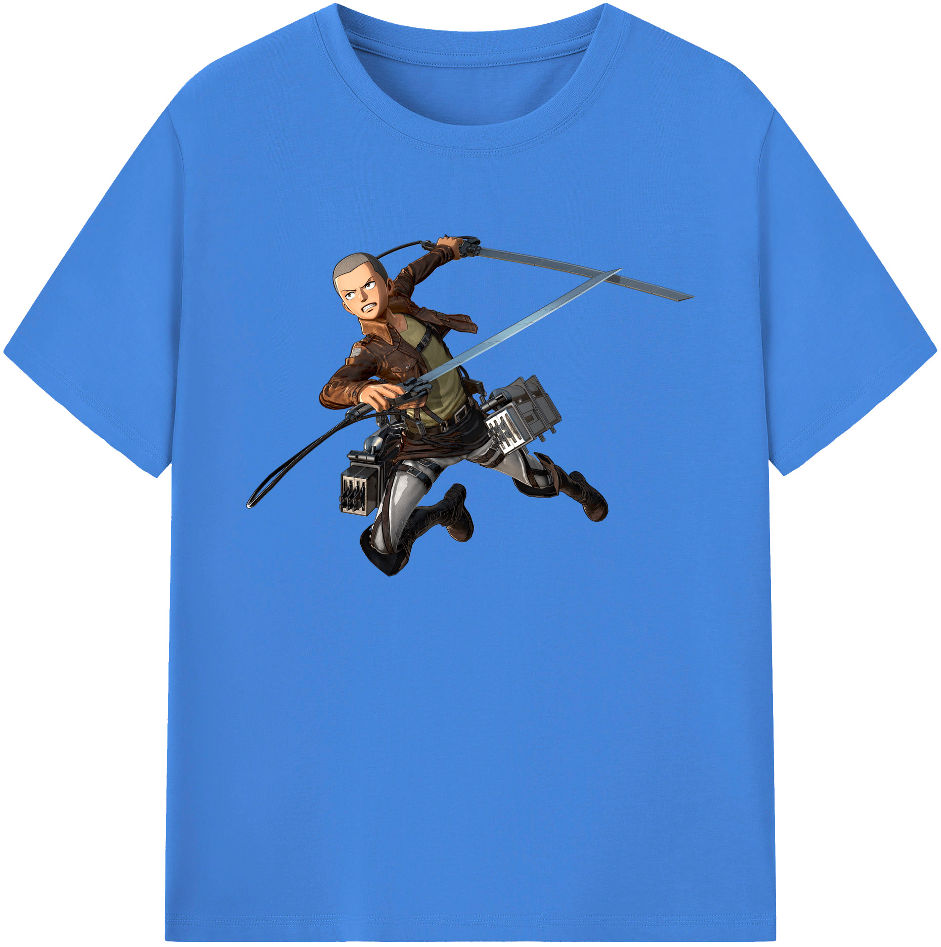 （画像用） 進撃の巨人 コニー·スプリンガー Attack on Titan Connie Springer 綿100％ メンズ半袖Tシャツ｜肌触りやわらか＆通気性