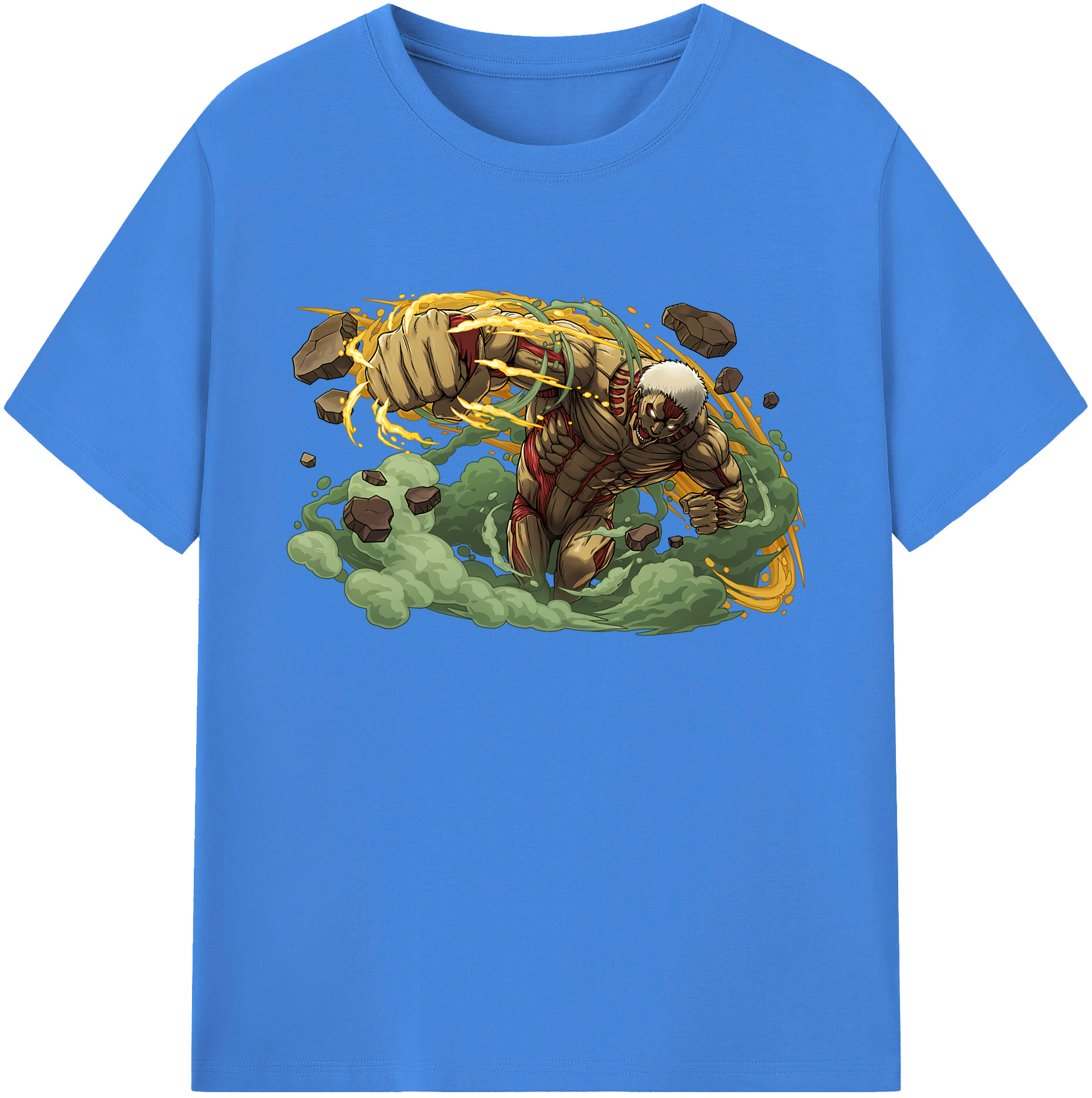 （画像用） 進撃の巨人 Attack on Titan 綿100％ メンズ半袖Tシャツ｜肌触りやわらか＆通気性