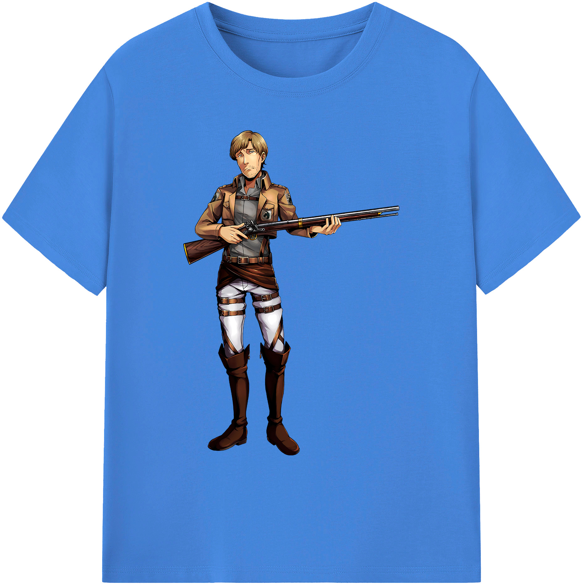 （画像用） 進撃の巨人 Attack on Titan 綿100％ メンズ半袖Tシャツ｜肌触りやわらか＆通気性