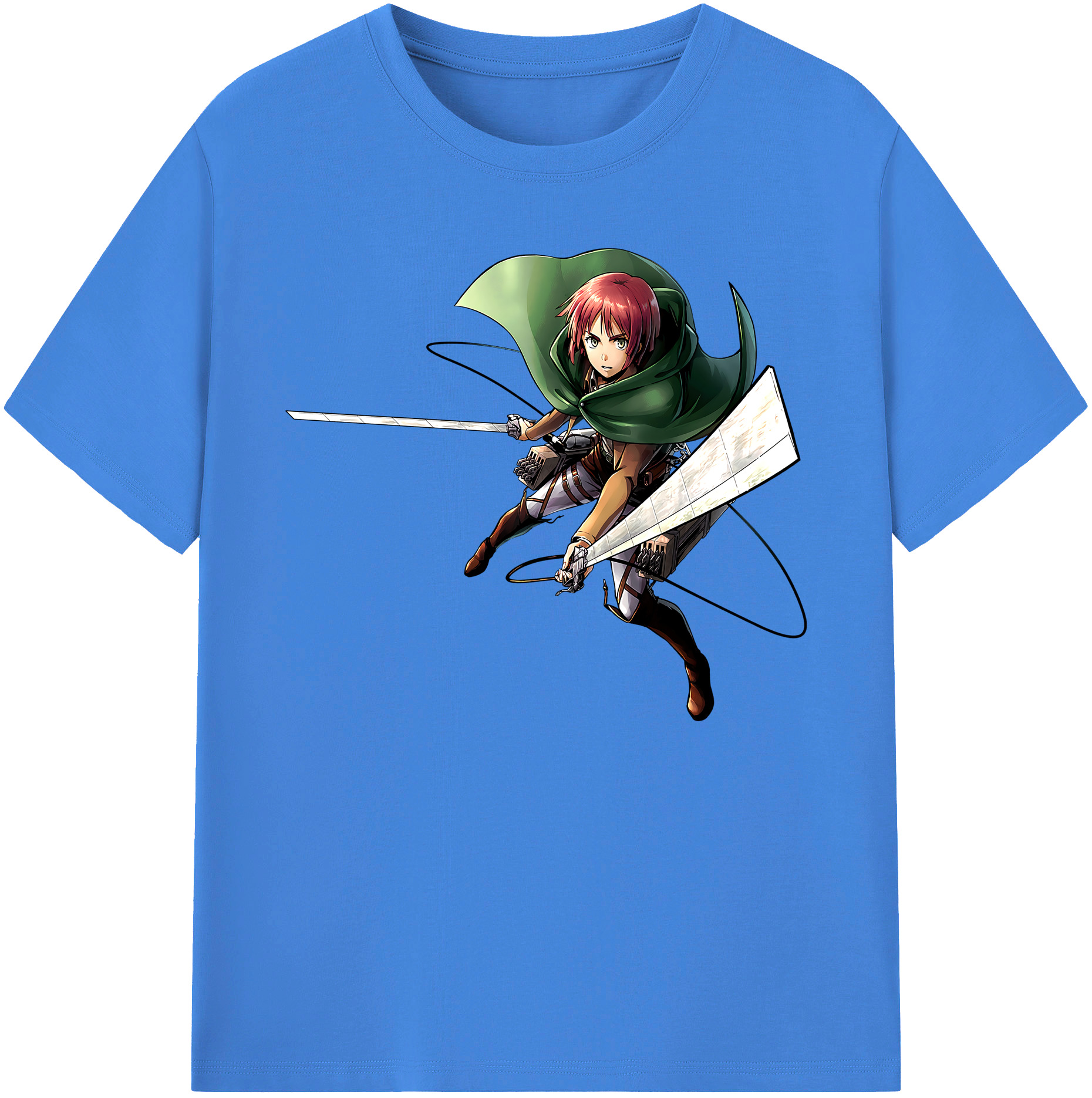 （画像用） 進撃の巨人 Attack on Titan 綿100％ メンズ半袖Tシャツ｜肌触りやわらか＆通気性