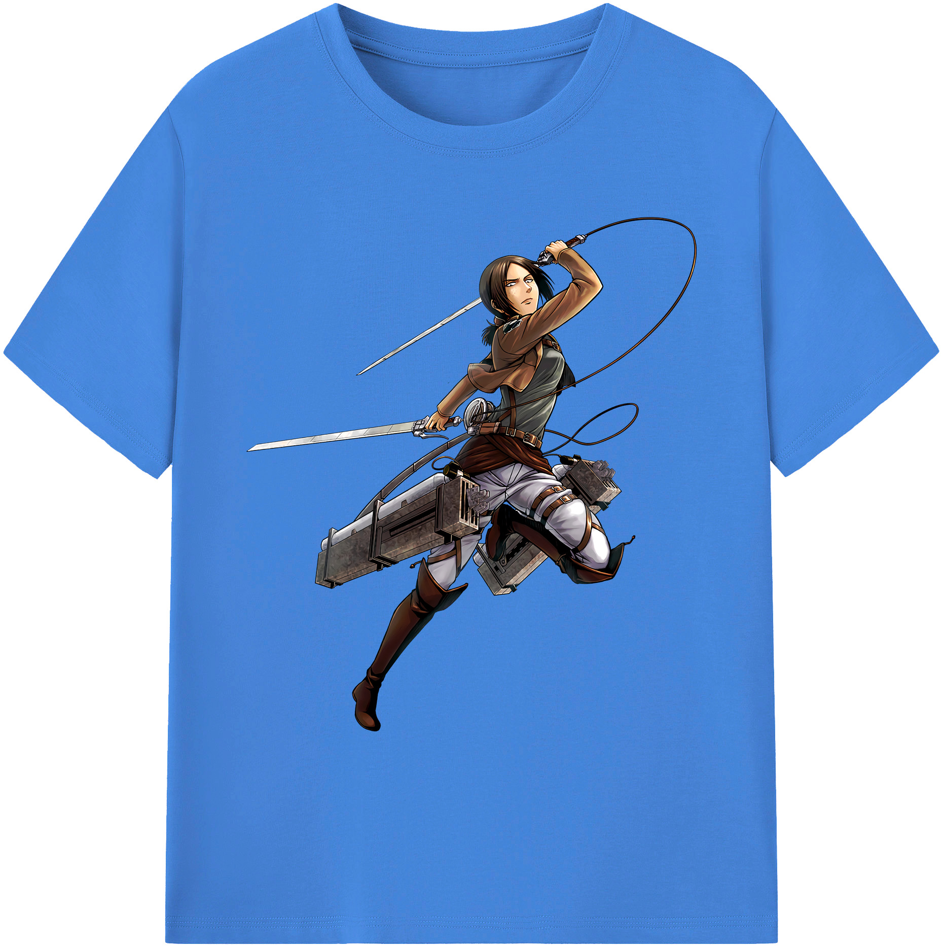 （画像用） 進撃の巨人 Attack on Titan 綿100％ メンズ半袖Tシャツ｜肌触りやわらか＆通気性