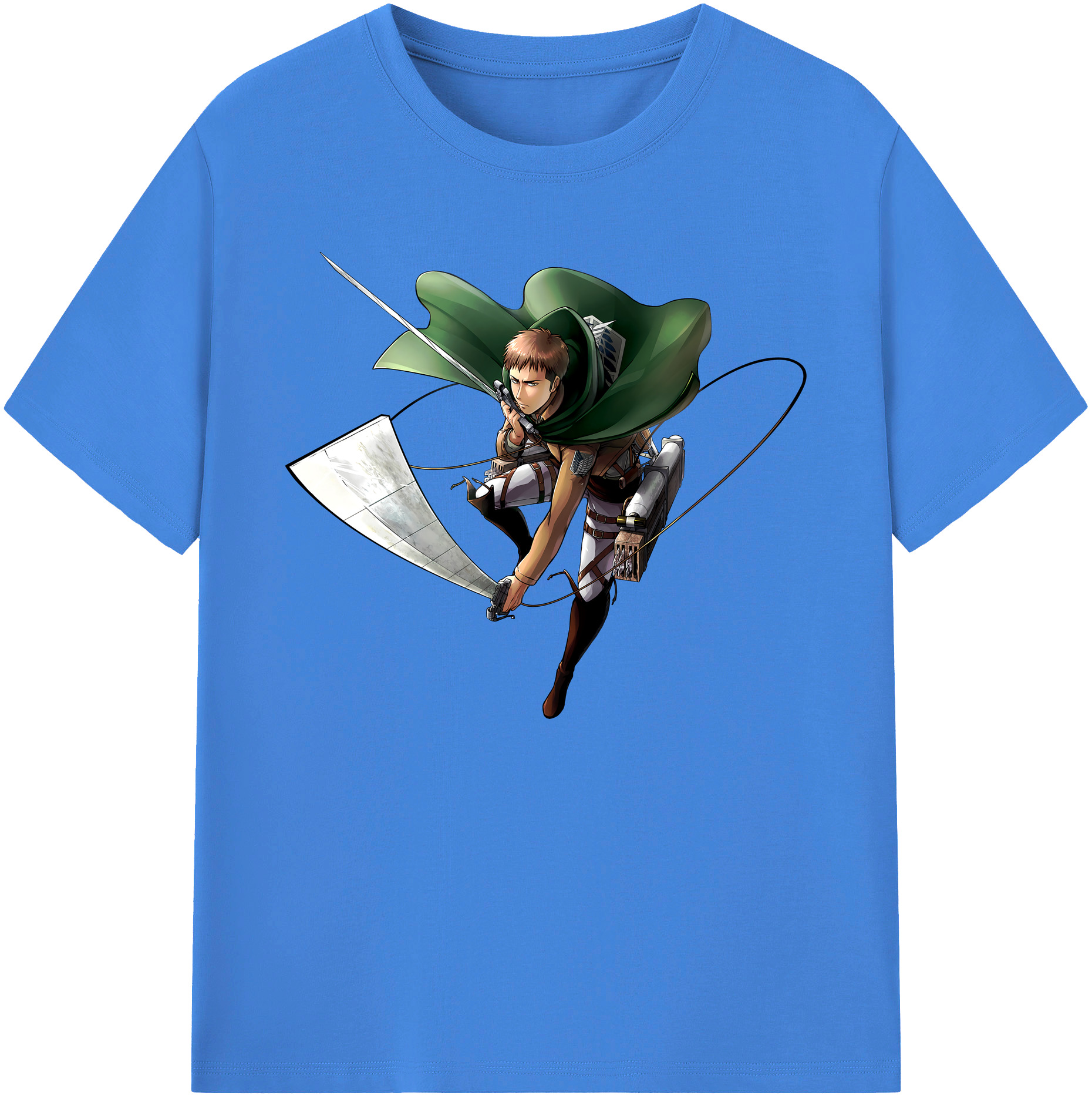 （画像用） 進撃の巨人 Attack on Titan 綿100％ メンズ半袖Tシャツ｜肌触りやわらか＆通気性