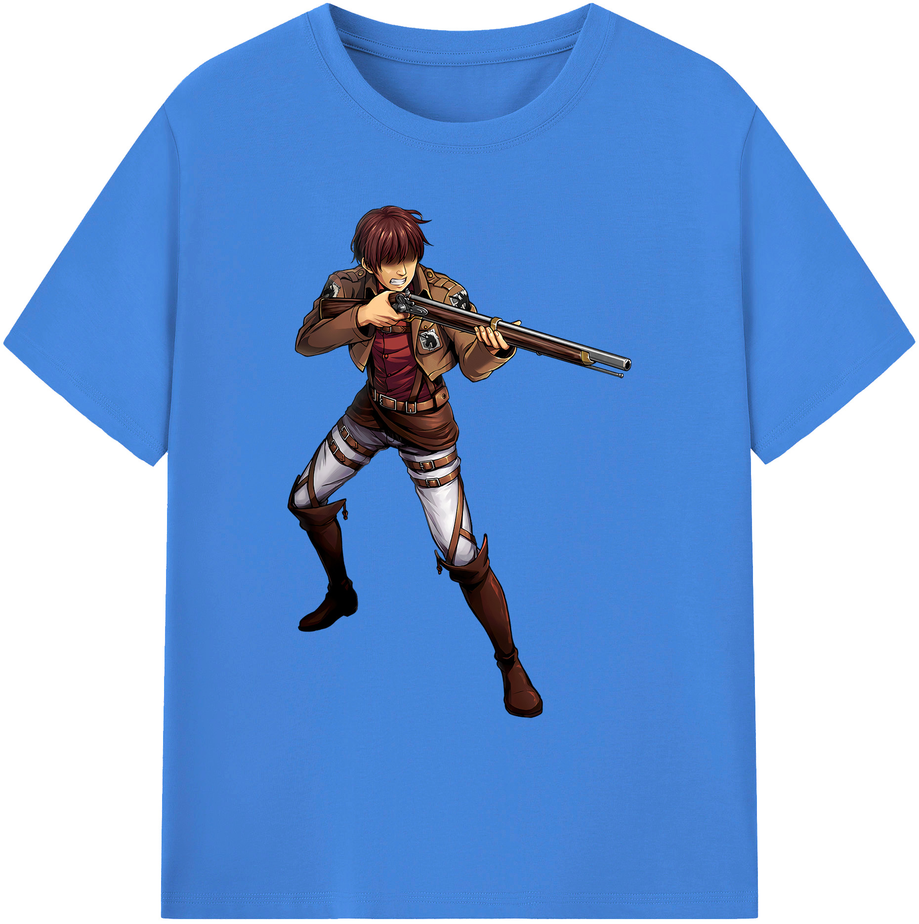 （画像用） 進撃の巨人 Attack on Titan 綿100％ メンズ半袖Tシャツ｜肌触りやわらか＆通気性