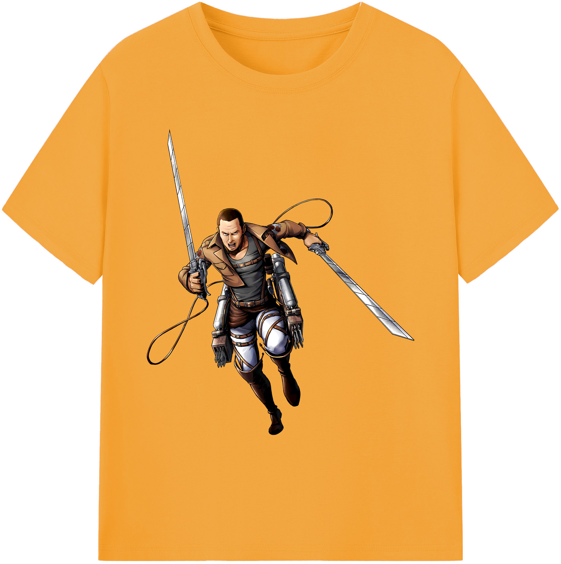（画像用） 進撃の巨人 Attack on Titan 綿100％ メンズ半袖Tシャツ｜肌触りやわらか＆通気性
