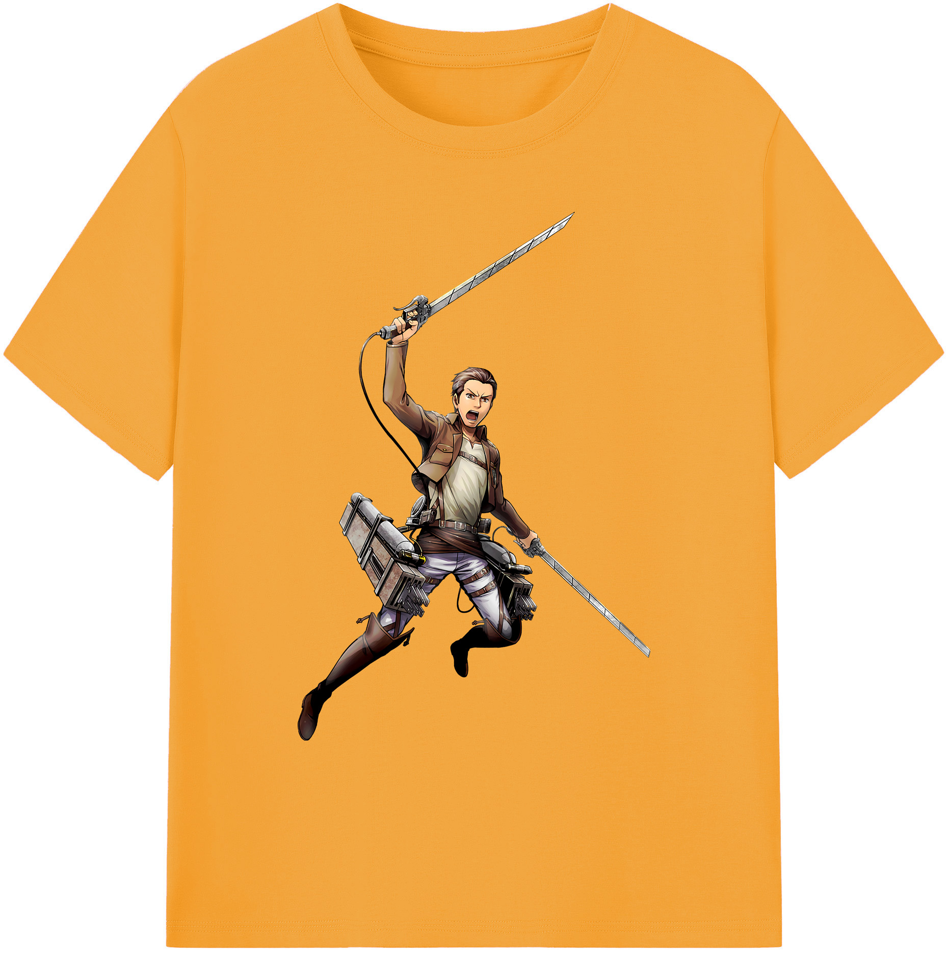 （画像用） 進撃の巨人 Attack on Titan 綿100％ メンズ半袖Tシャツ｜肌触りやわらか＆通気性