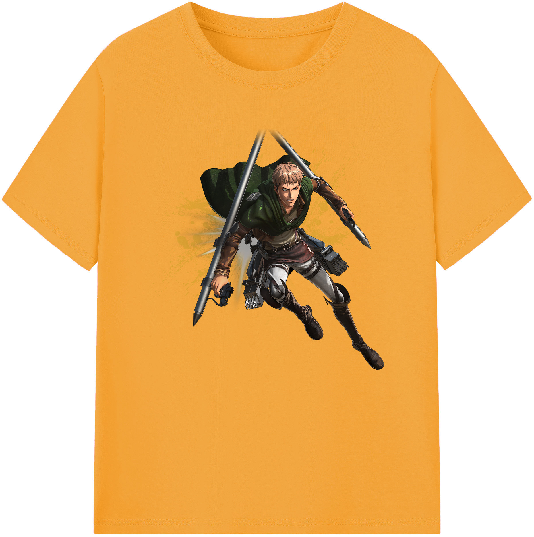 （画像用） 進撃の巨人 ジャン・キルシュタイン Attack on Titan Jean Kirstein 綿100％ メンズ半袖Tシャツ｜肌触りやわらか＆通気性
