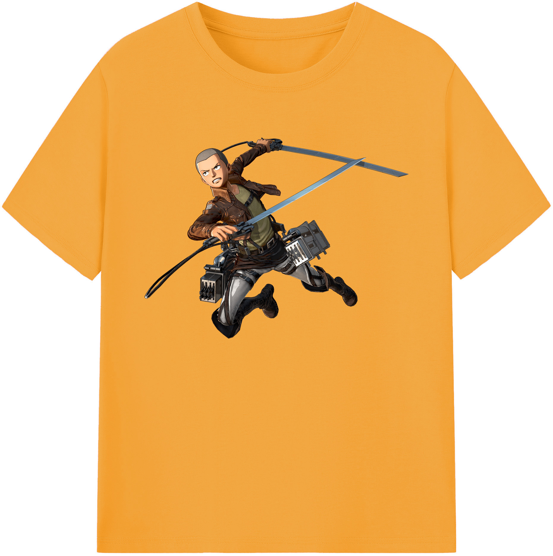 （画像用） 進撃の巨人 コニー·スプリンガー Attack on Titan Connie Springer 綿100％ メンズ半袖Tシャツ｜肌触りやわらか＆通気性