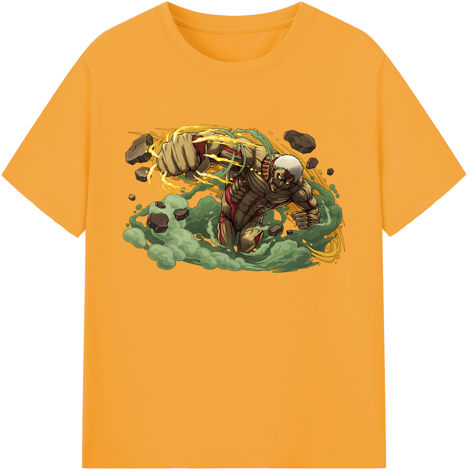 （画像用） 進撃の巨人 Attack on Titan 綿100％ メンズ半袖Tシャツ｜肌触りやわらか＆通気性