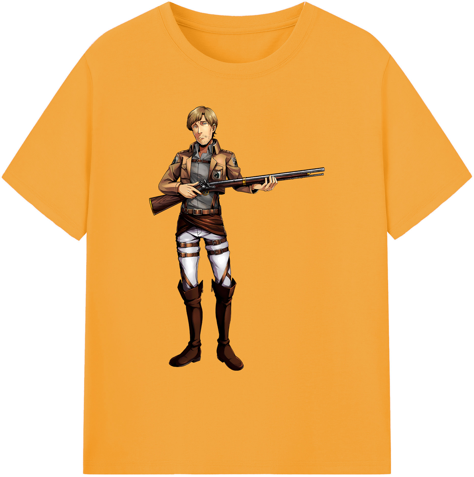 （画像用） 進撃の巨人 Attack on Titan 綿100％ メンズ半袖Tシャツ｜肌触りやわらか＆通気性