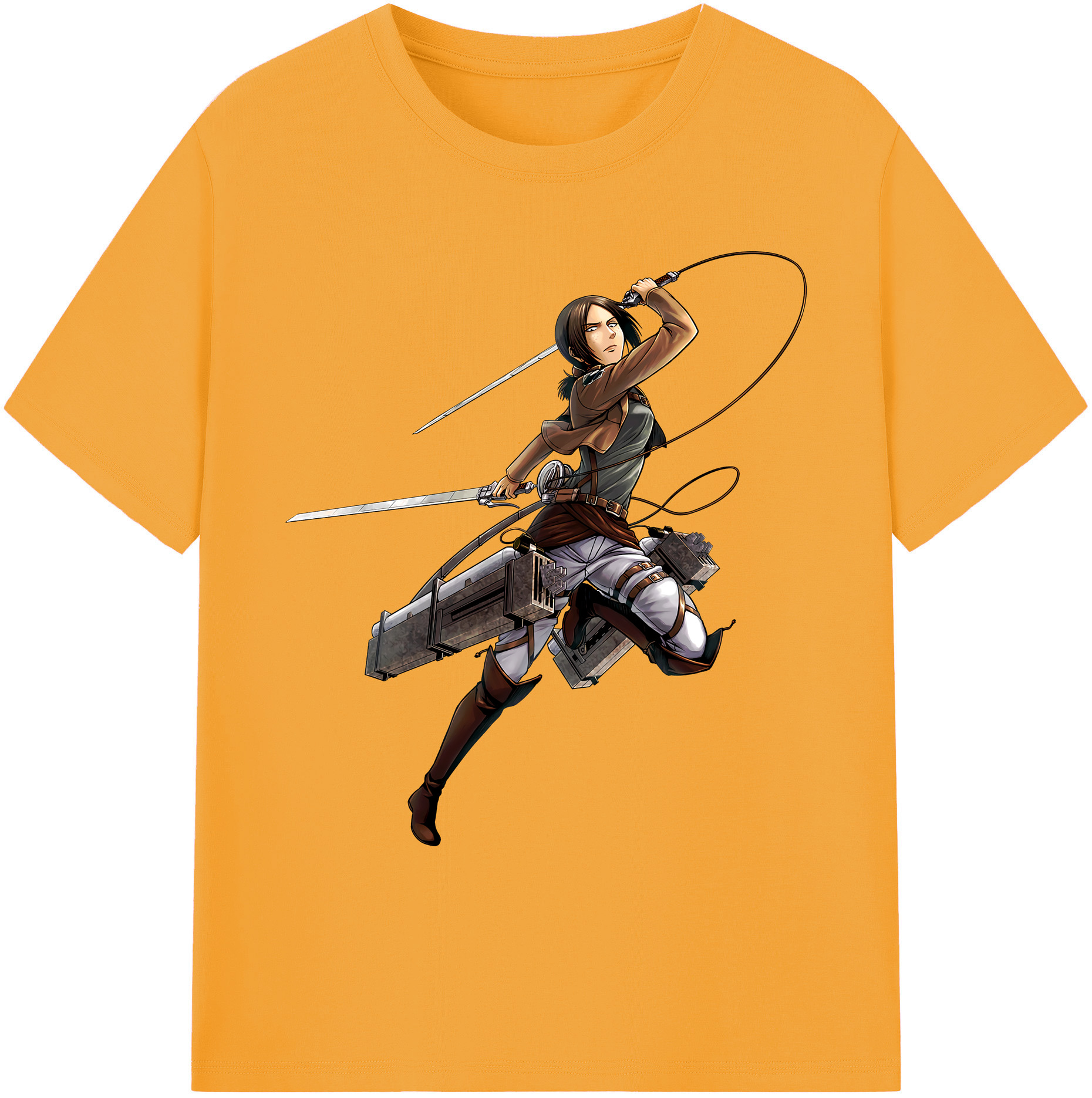 （画像用） 進撃の巨人 Attack on Titan 綿100％ メンズ半袖Tシャツ｜肌触りやわらか＆通気性