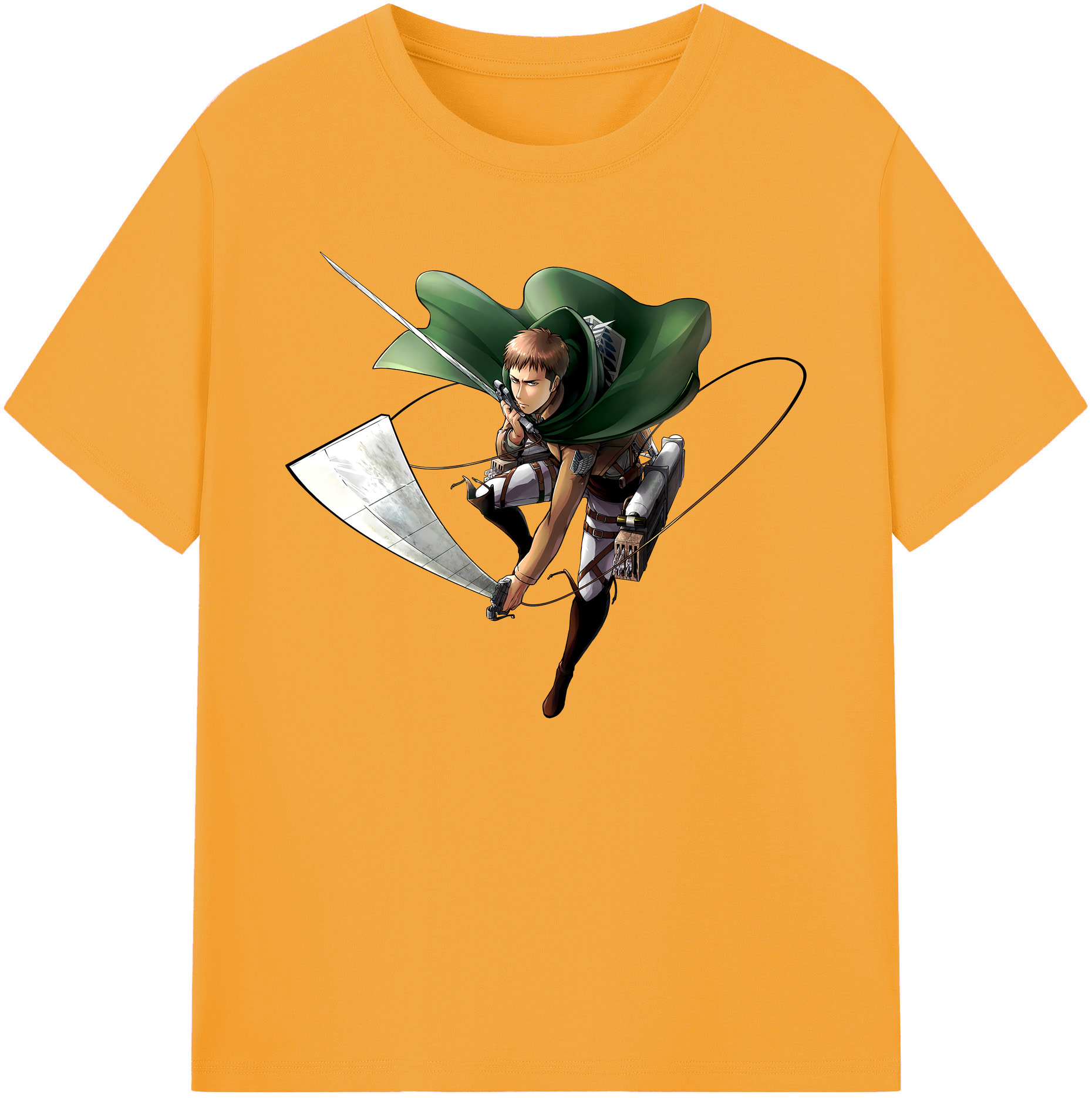 （画像用） 進撃の巨人 Attack on Titan 綿100％ メンズ半袖Tシャツ｜肌触りやわらか＆通気性