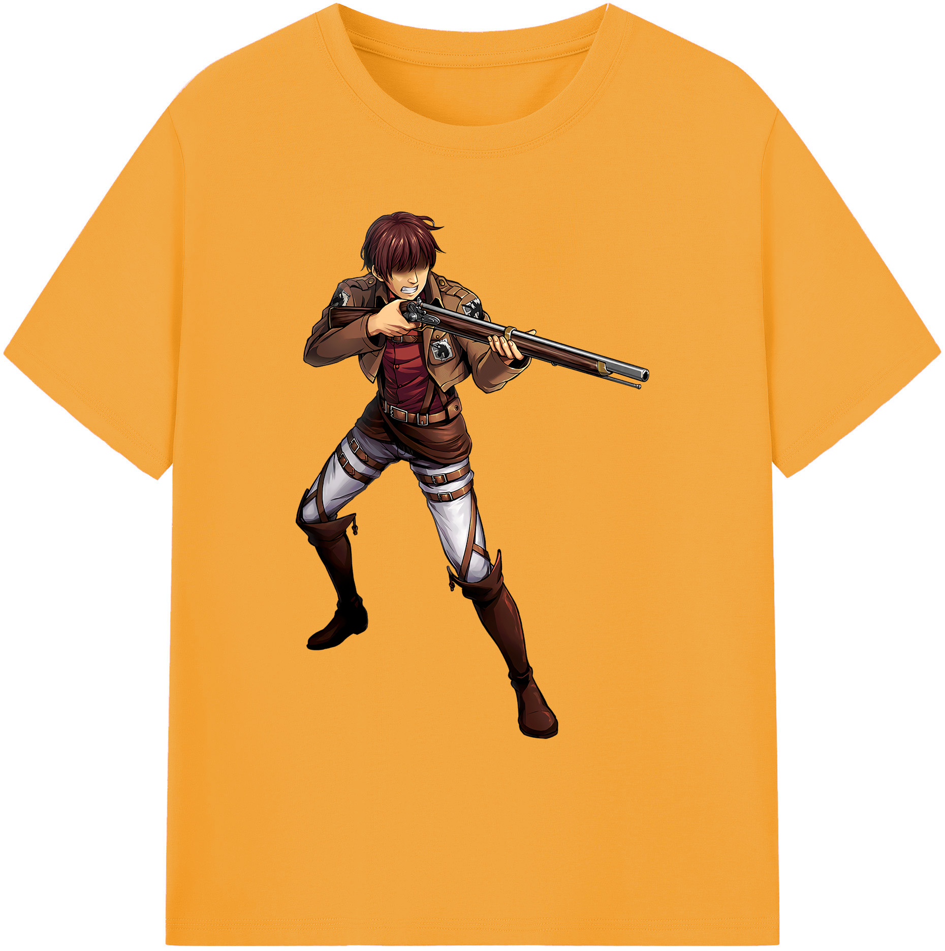 （画像用） 進撃の巨人 Attack on Titan 綿100％ メンズ半袖Tシャツ｜肌触りやわらか＆通気性