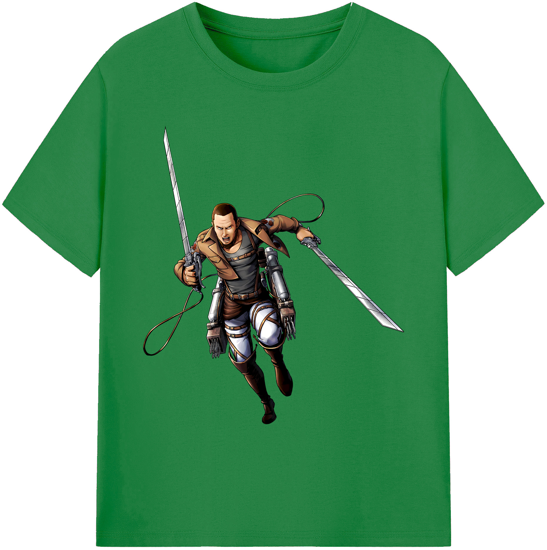 （画像用） 進撃の巨人 Attack on Titan 綿100％ メンズ半袖Tシャツ｜肌触りやわらか＆通気性