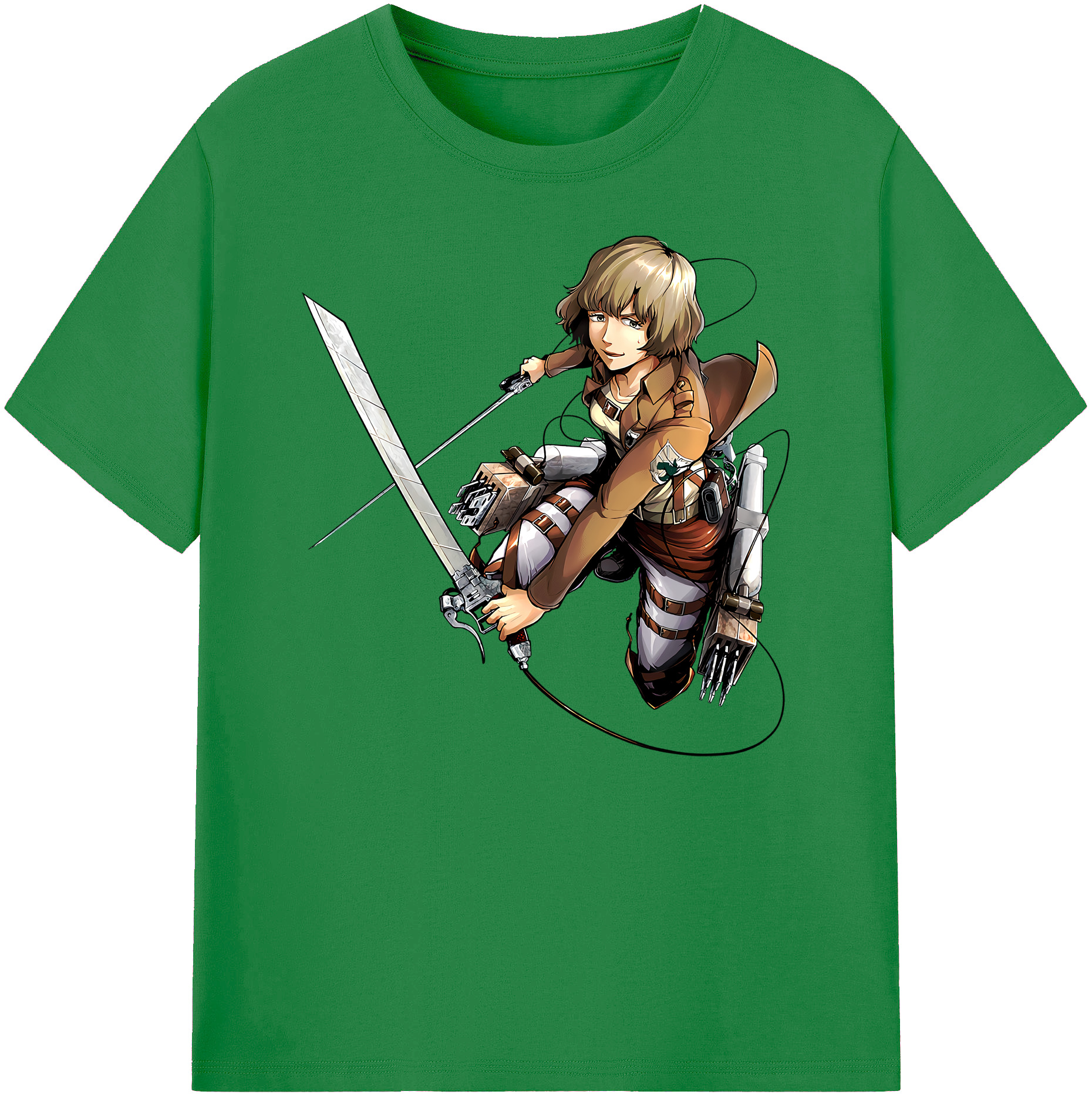 （画像用） 進撃の巨人 ヒツチ Attack on Titan Hitch 綿100％ メンズ半袖Tシャツ｜肌触りやわらか＆通気性