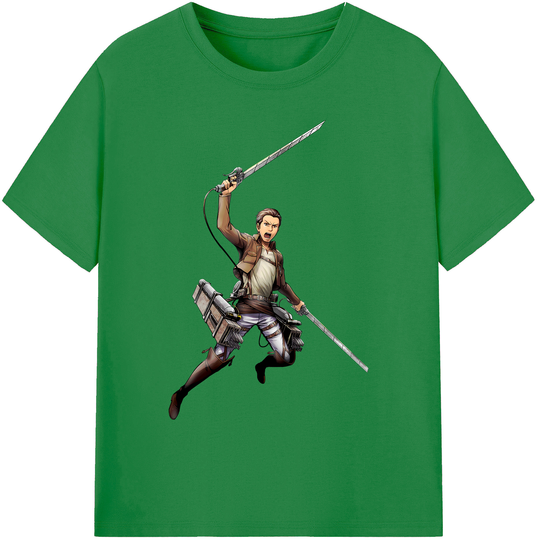（画像用） 進撃の巨人 Attack on Titan 綿100％ メンズ半袖Tシャツ｜肌触りやわらか＆通気性
