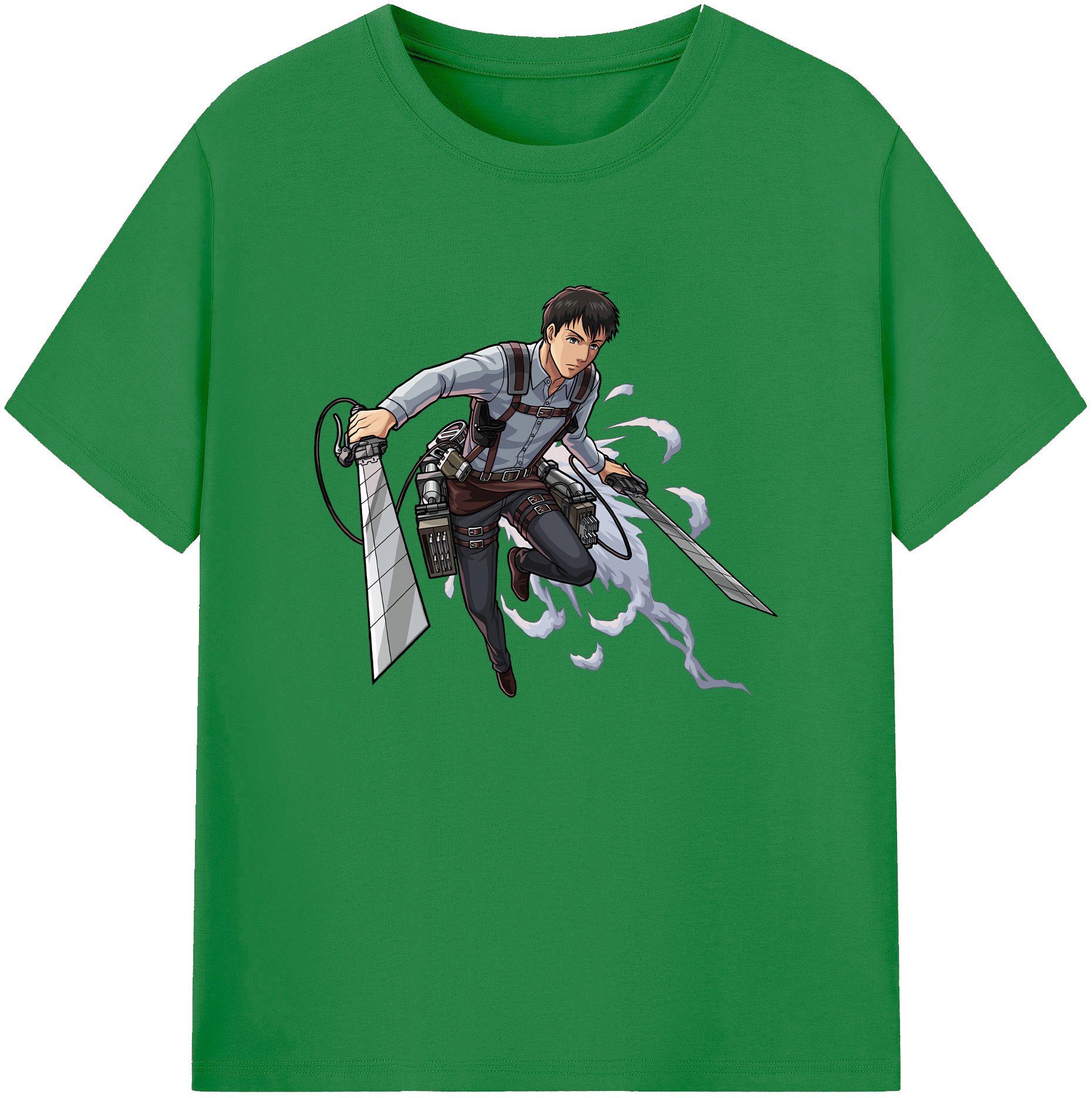 （画像用） 進撃の巨人 ベルトルト・フーバー Attack on Titan Bertholdt Hoover 綿100％ メンズ半袖Tシャツ｜肌触りやわらか＆通気性