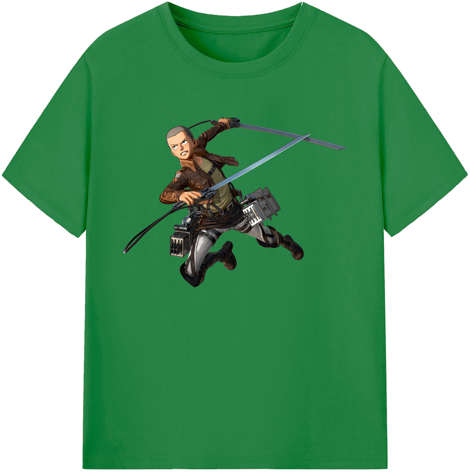 （画像用） 進撃の巨人 コニー·スプリンガー Attack on Titan Connie Springer 綿100％ メンズ半袖Tシャツ｜肌触りやわらか＆通気性