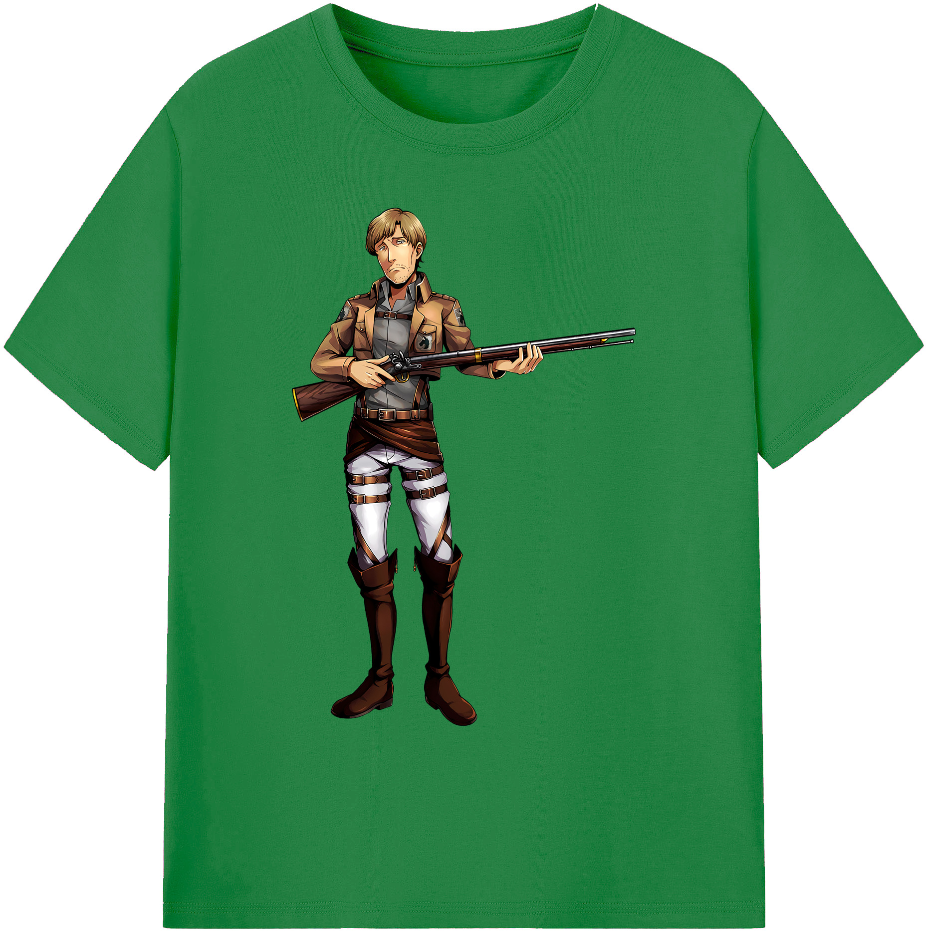 （画像用） 進撃の巨人 Attack on Titan 綿100％ メンズ半袖Tシャツ｜肌触りやわらか＆通気性