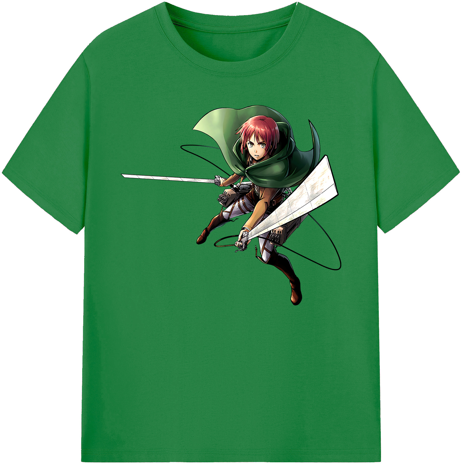 （画像用） 進撃の巨人 Attack on Titan 綿100％ メンズ半袖Tシャツ｜肌触りやわらか＆通気性