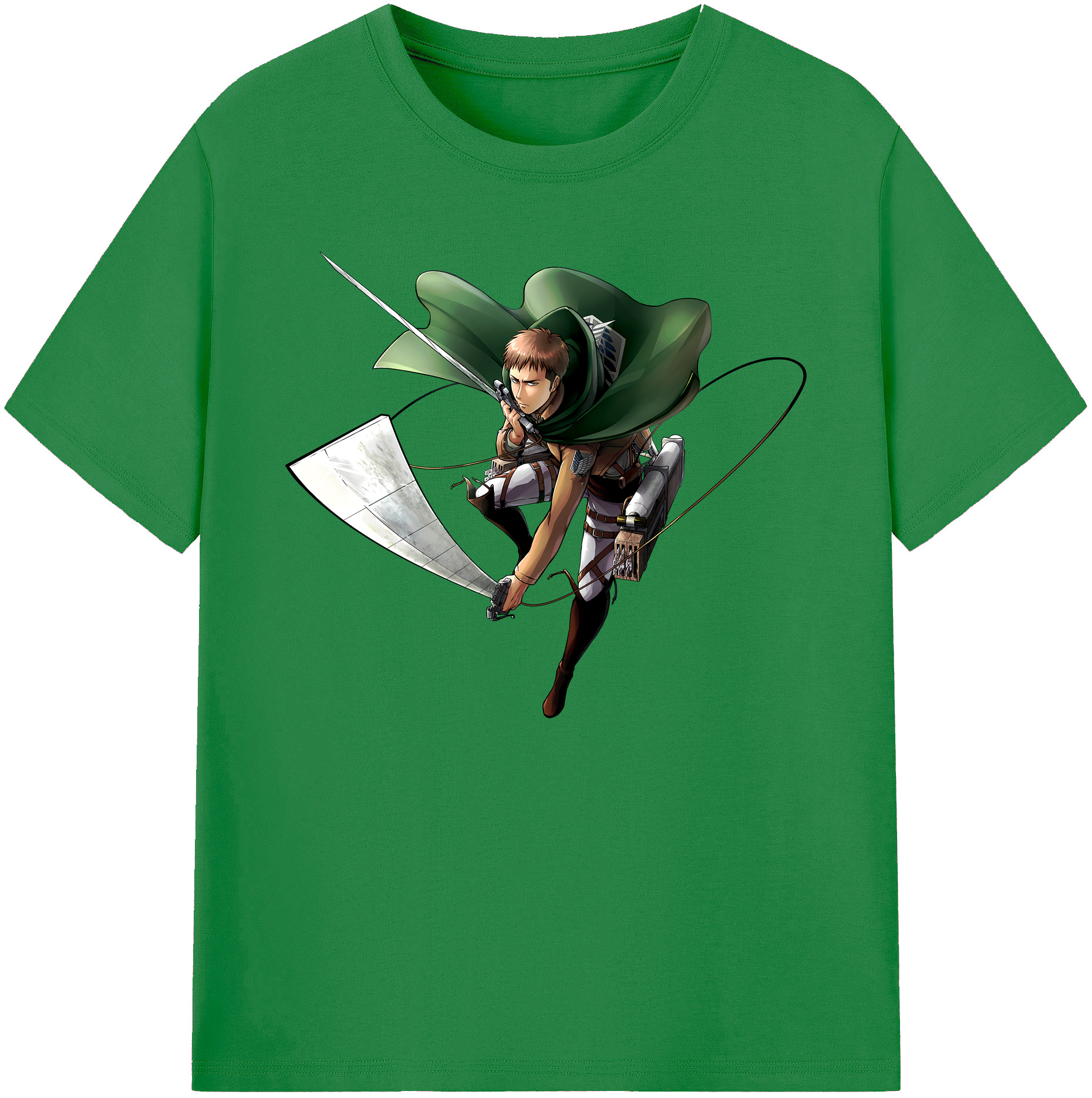（画像用） 進撃の巨人 Attack on Titan 綿100％ メンズ半袖Tシャツ｜肌触りやわらか＆通気性