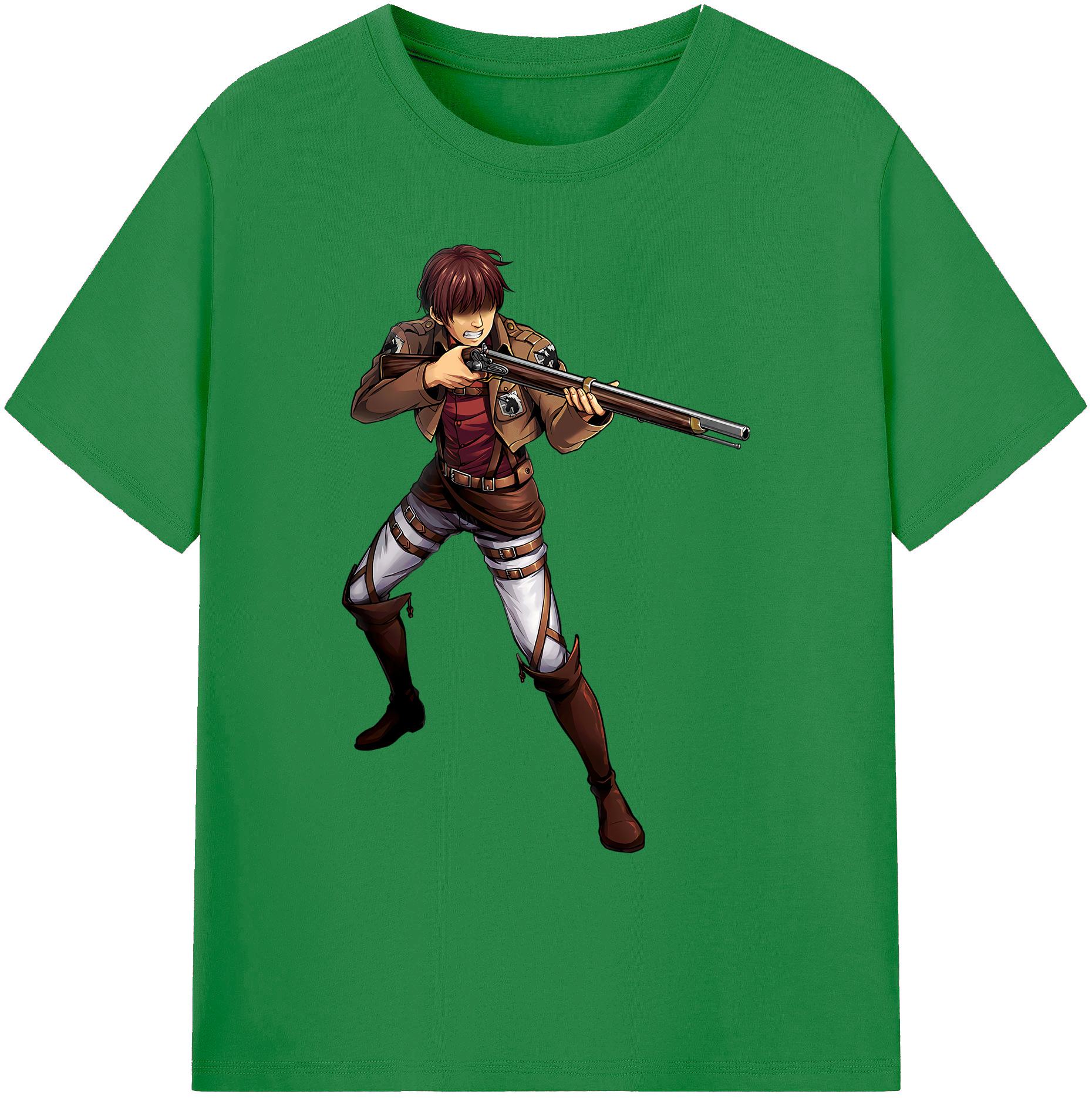 （画像用） 進撃の巨人 Attack on Titan 綿100％ メンズ半袖Tシャツ｜肌触りやわらか＆通気性