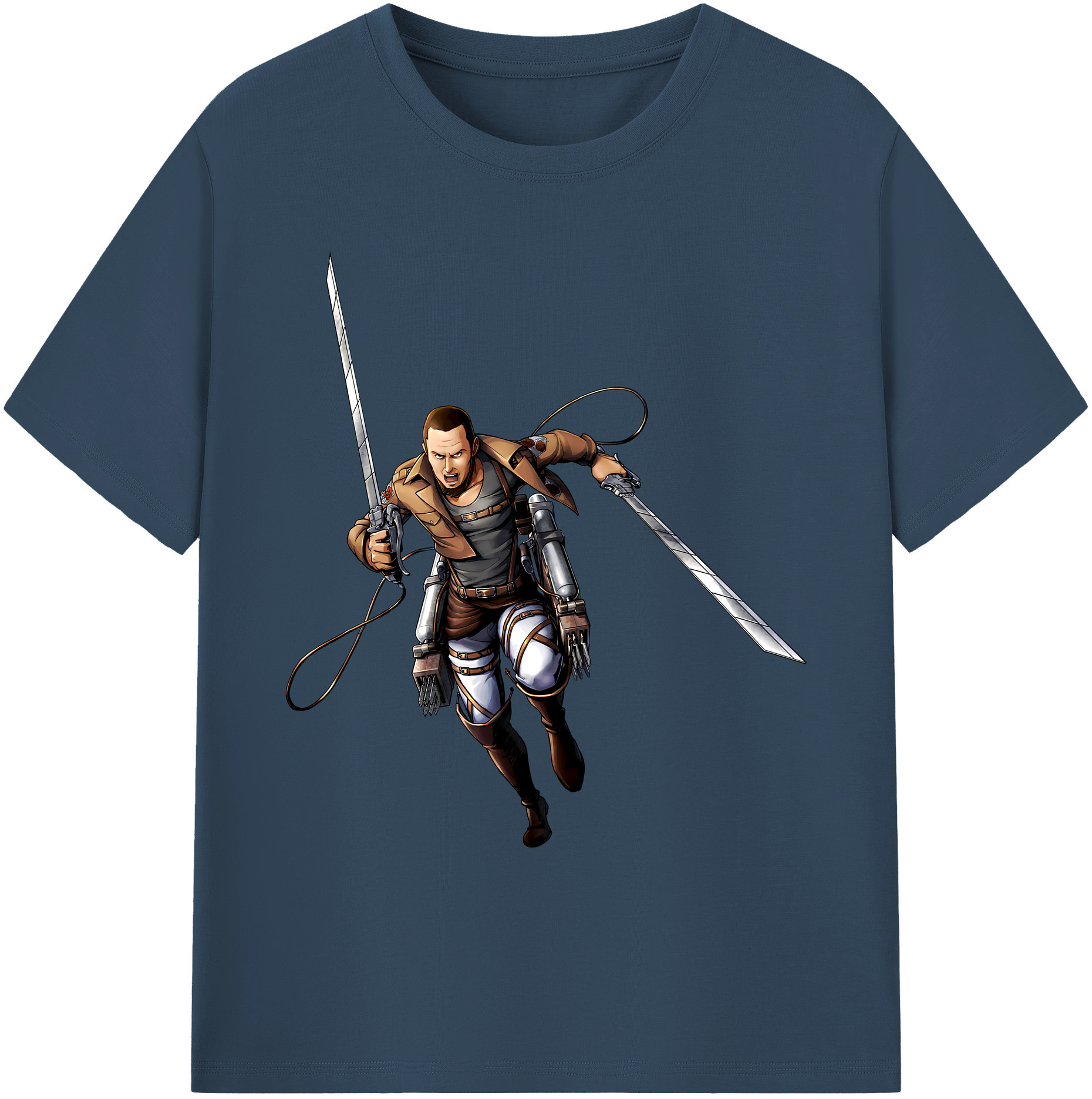 （画像用） 進撃の巨人 Attack on Titan 綿100％ メンズ半袖Tシャツ｜肌触りやわらか＆通気性