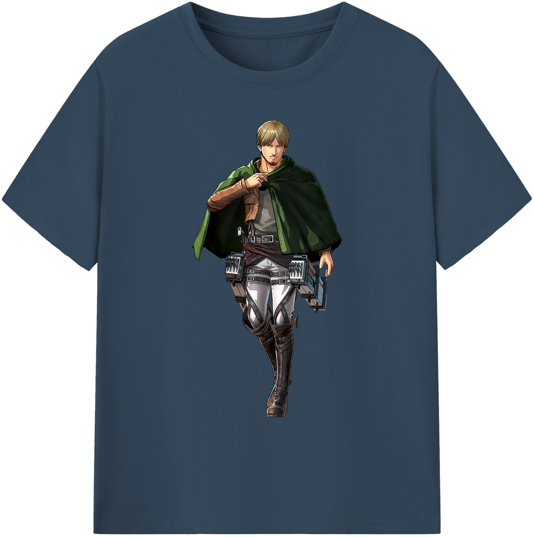 （画像用） 進撃の巨人 ミケ·ザカリアス Attack on Titan Mike Zakarius 綿100％ メンズ半袖Tシャツ｜肌触りやわらか＆通気性