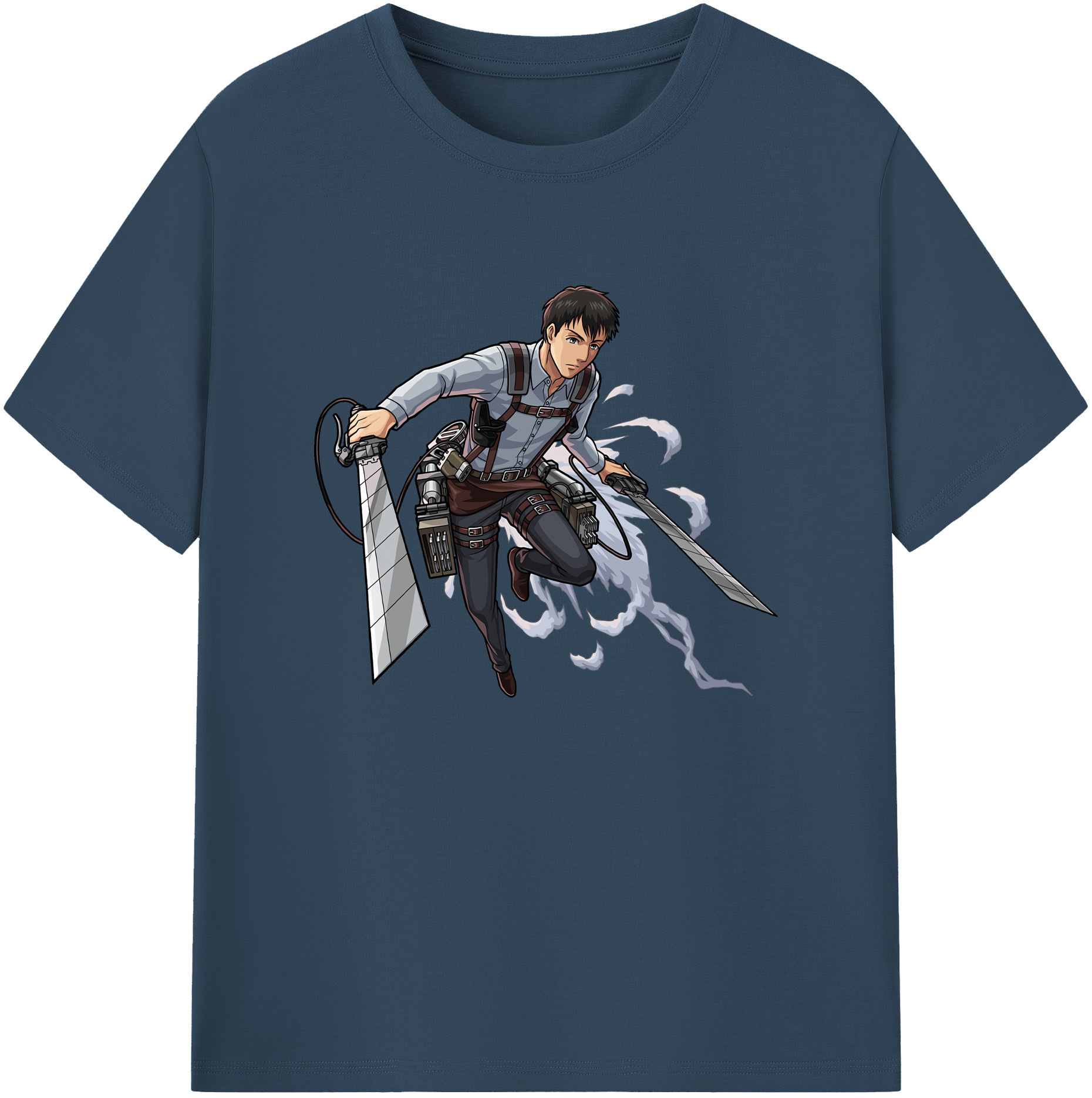 （画像用） 進撃の巨人 ベルトルト・フーバー Attack on Titan Bertholdt Hoover 綿100％ メンズ半袖Tシャツ｜肌触りやわらか＆通気性