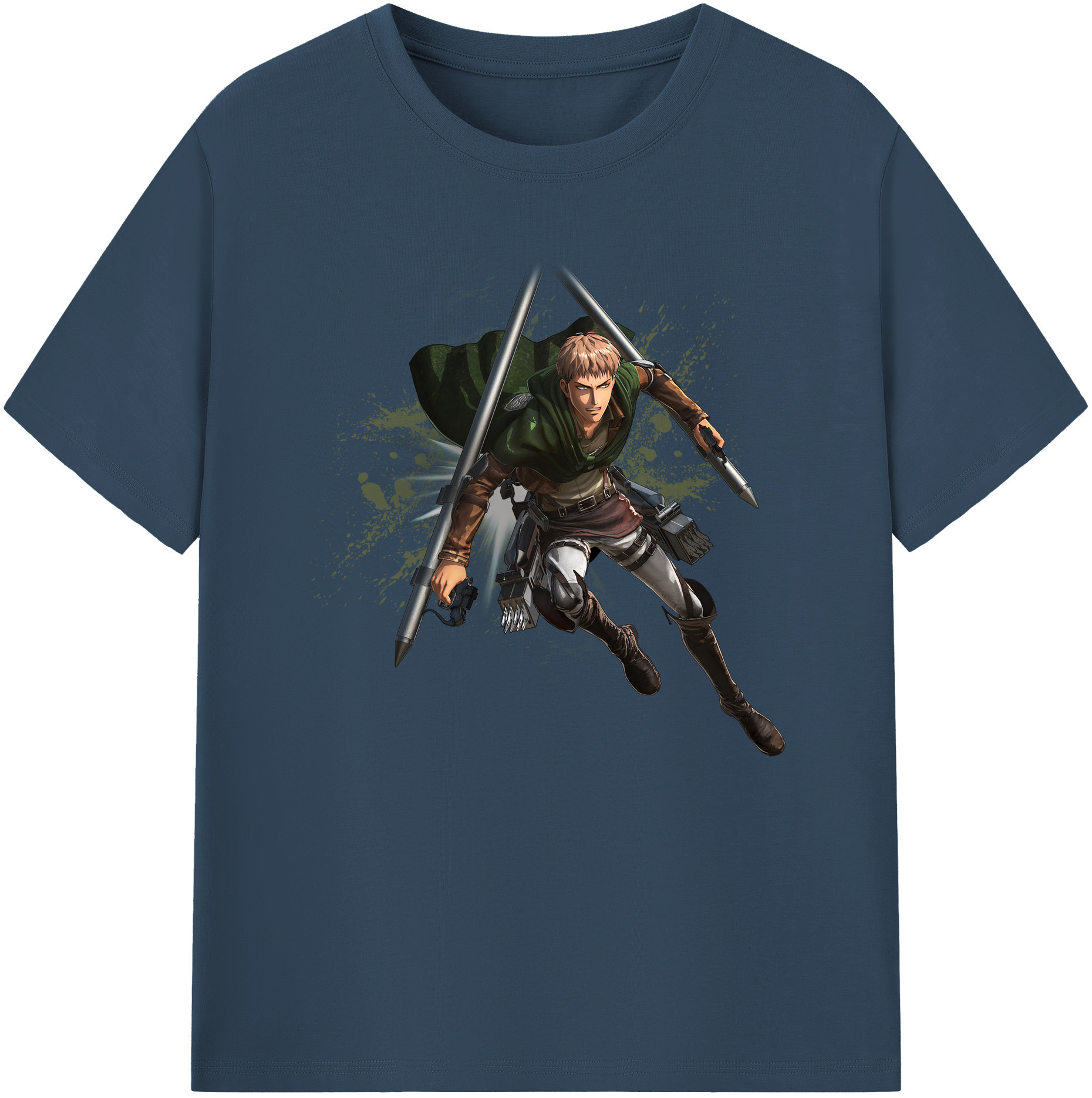 （画像用） 進撃の巨人 ジャン・キルシュタイン Attack on Titan Jean Kirstein 綿100％ メンズ半袖Tシャツ｜肌触りやわらか＆通気性