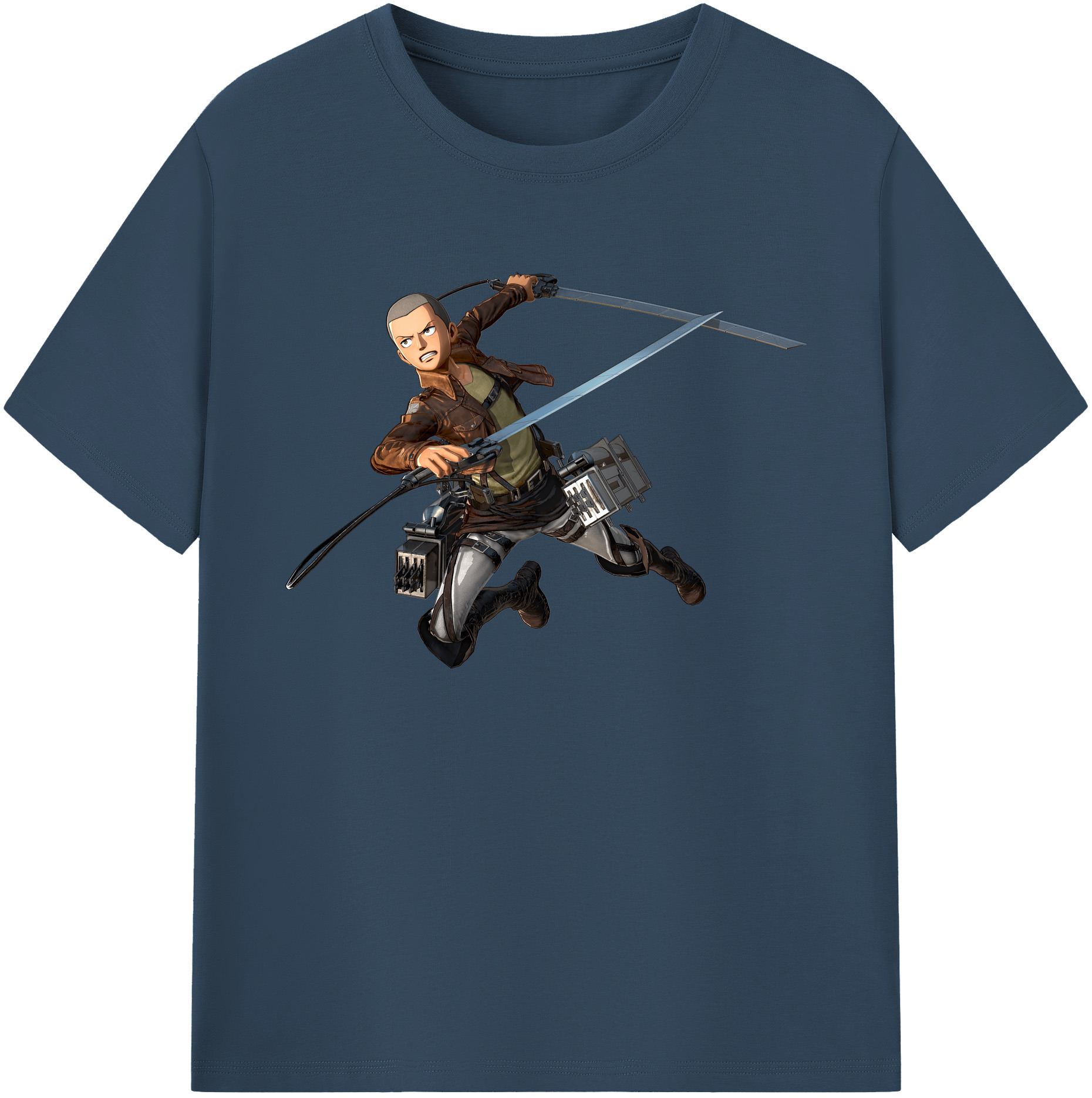 （画像用） 進撃の巨人 コニー·スプリンガー Attack on Titan Connie Springer 綿100％ メンズ半袖Tシャツ｜肌触りやわらか＆通気性