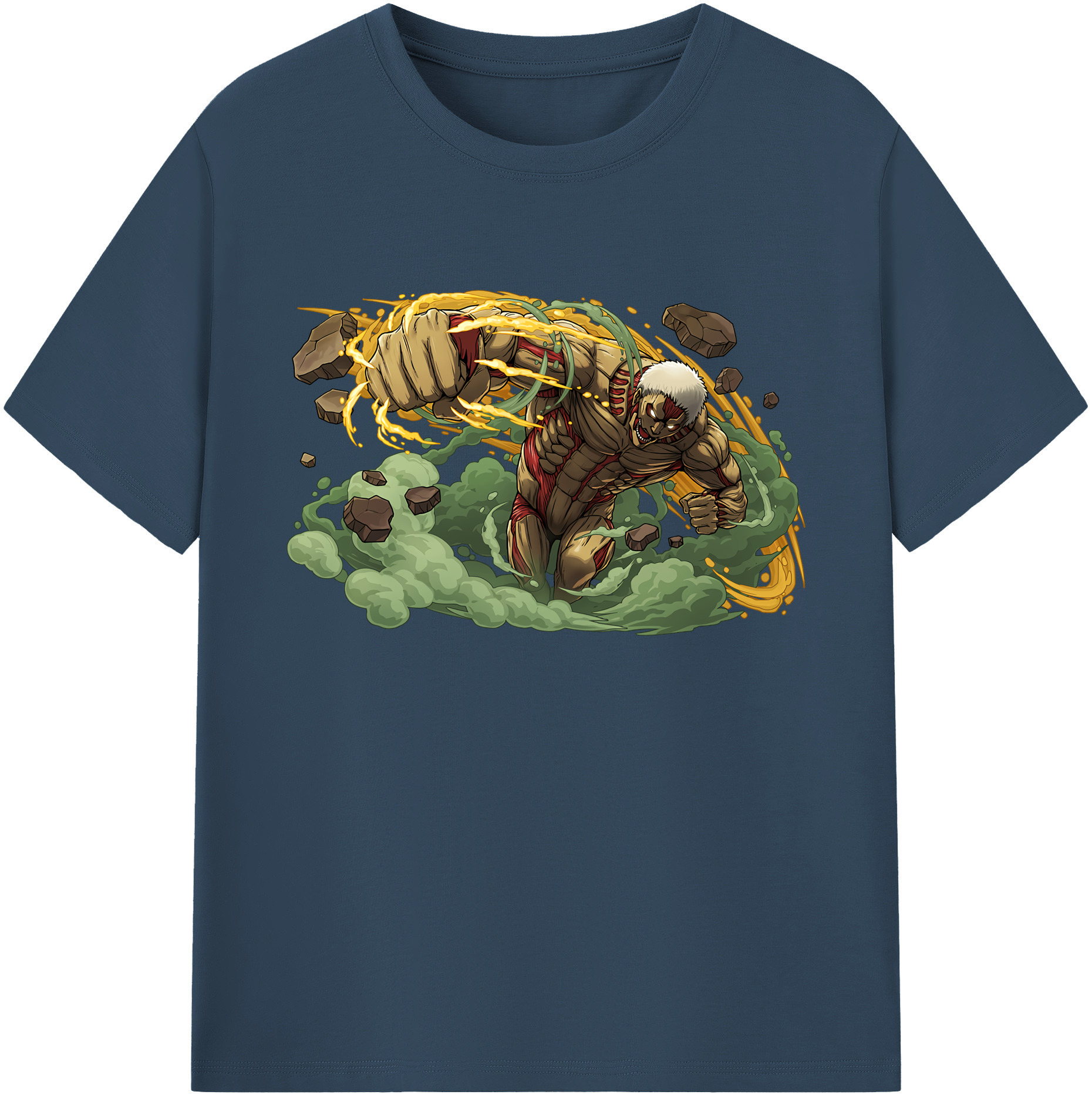（画像用） 進撃の巨人 Attack on Titan 綿100％ メンズ半袖Tシャツ｜肌触りやわらか＆通気性