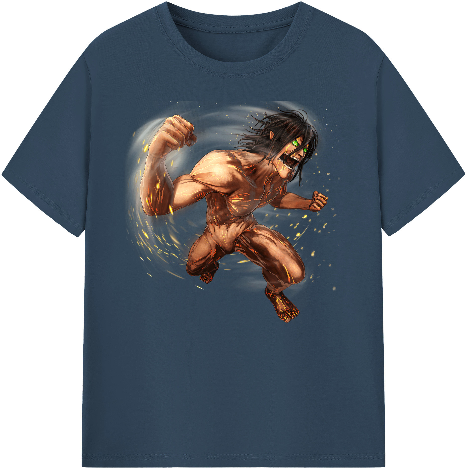 （画像用） 進撃の巨人 Attack on Titan 綿100％ メンズ半袖Tシャツ｜肌触りやわらか＆通気性