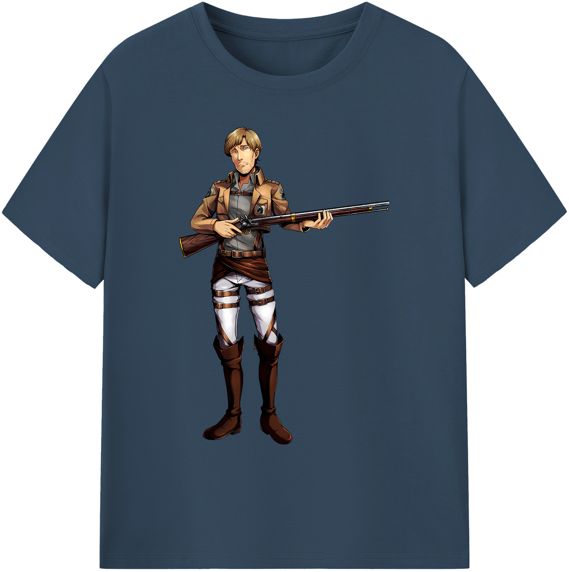 （画像用） 進撃の巨人 Attack on Titan 綿100％ メンズ半袖Tシャツ｜肌触りやわらか＆通気性