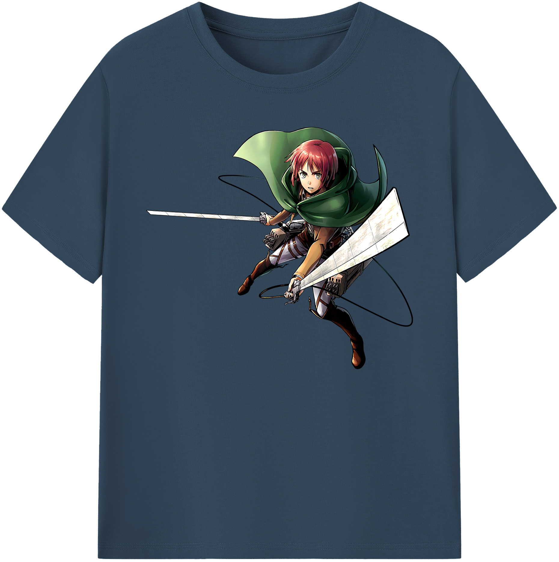（画像用） 進撃の巨人 Attack on Titan 綿100％ メンズ半袖Tシャツ｜肌触りやわらか＆通気性