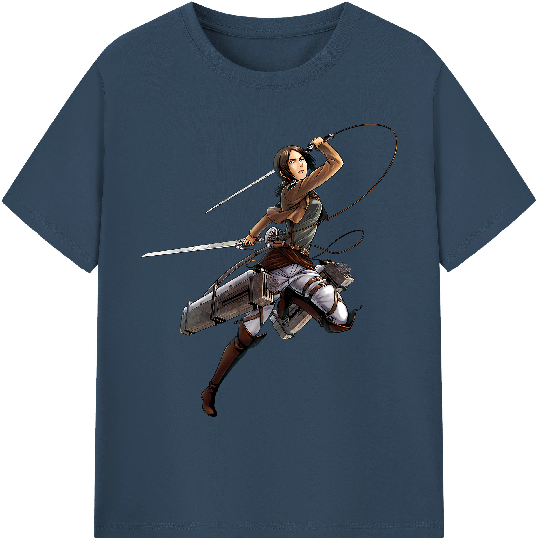 （画像用） 進撃の巨人 Attack on Titan 綿100％ メンズ半袖Tシャツ｜肌触りやわらか＆通気性