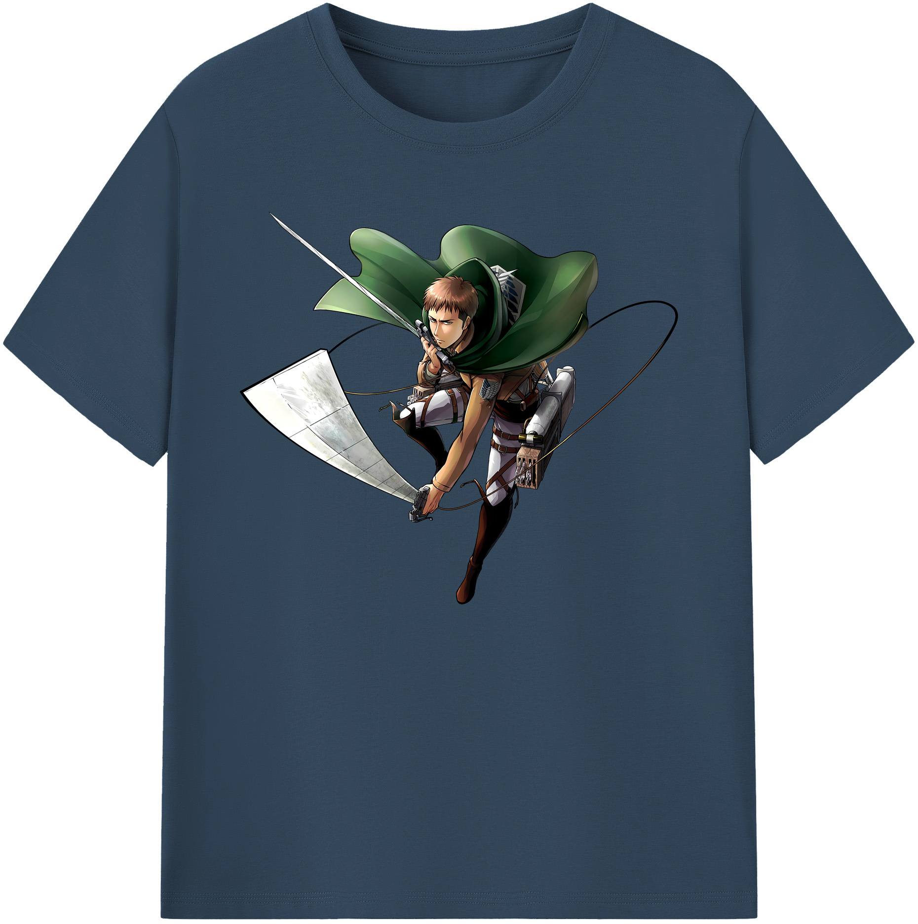 （画像用） 進撃の巨人 Attack on Titan 綿100％ メンズ半袖Tシャツ｜肌触りやわらか＆通気性