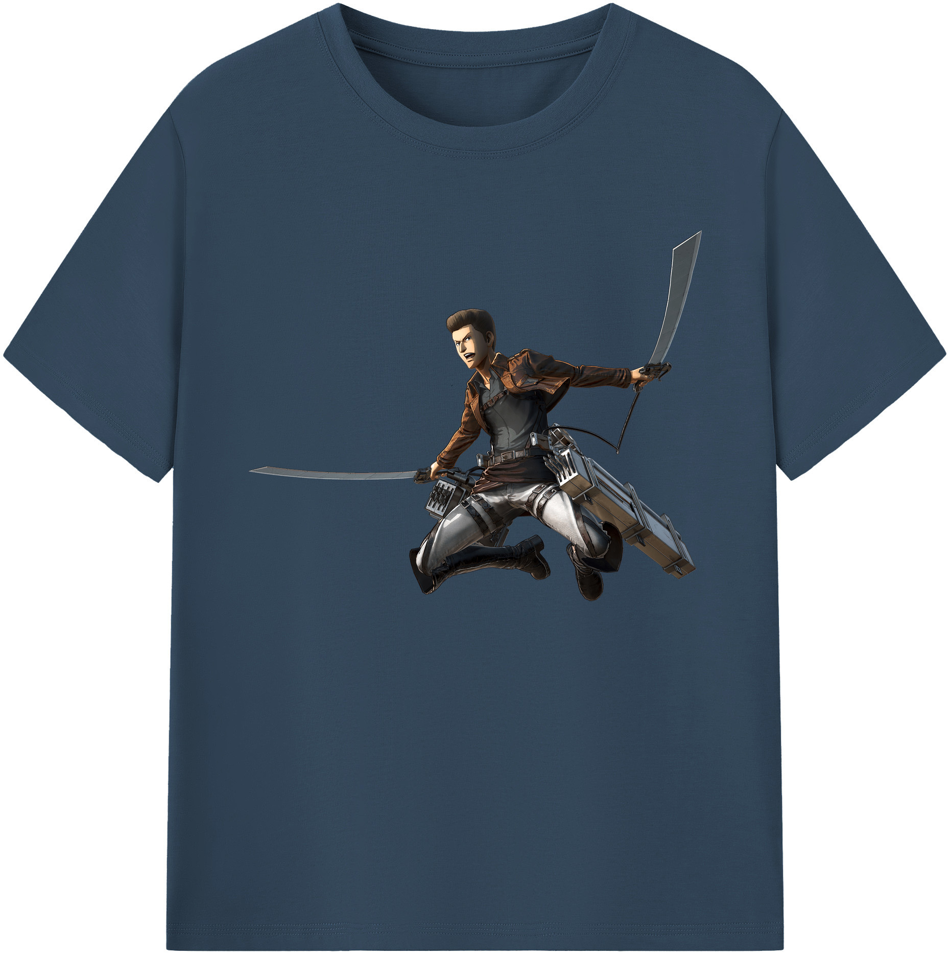 （画像用） 進撃の巨人 Attack on Titan 綿100％ メンズ半袖Tシャツ｜肌触りやわらか＆通気性