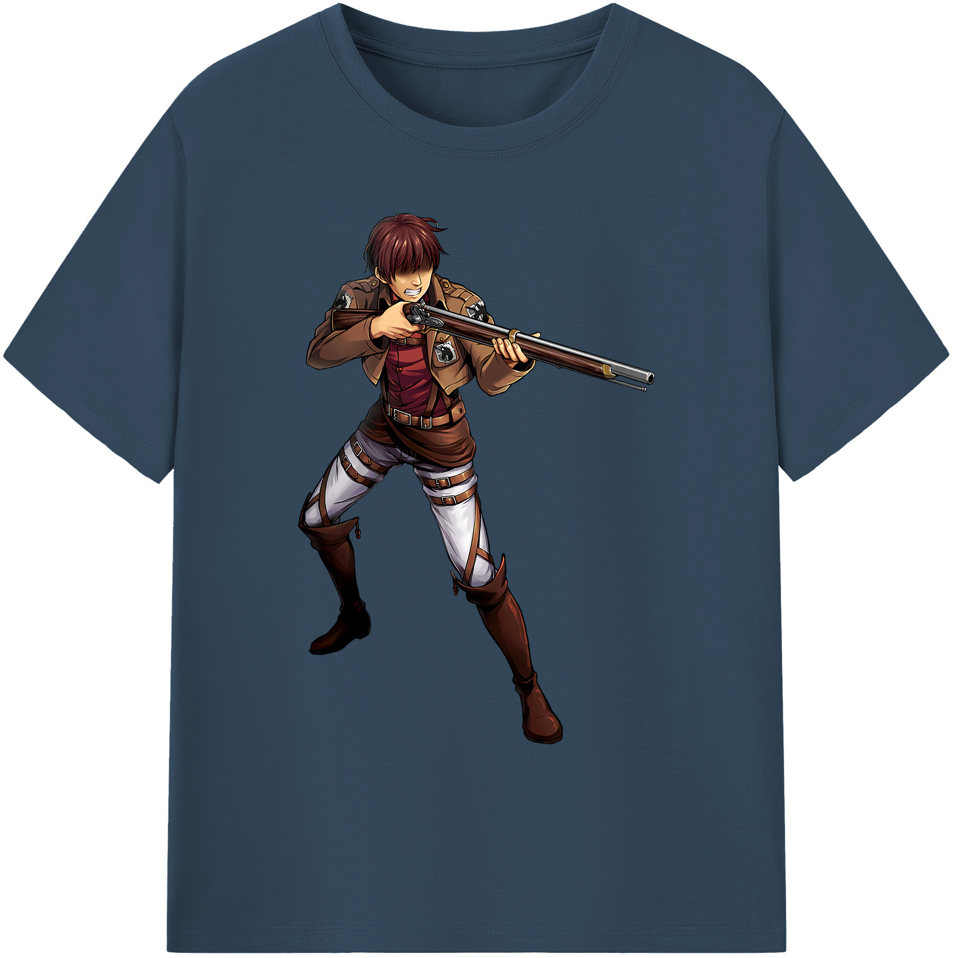 （画像用） 進撃の巨人 Attack on Titan 綿100％ メンズ半袖Tシャツ｜肌触りやわらか＆通気性