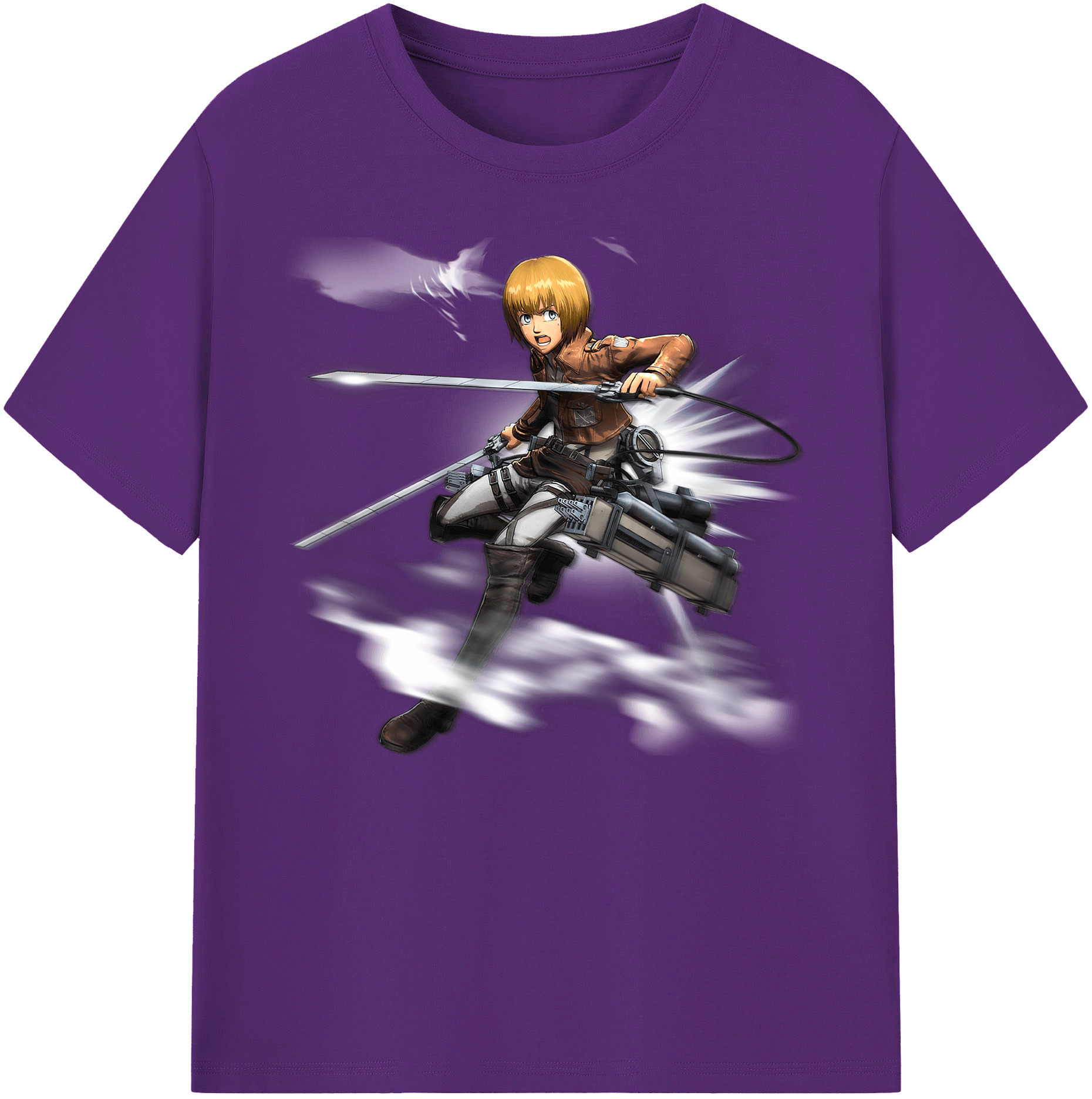 （画像用） 進撃の巨人 アルミン·アルレルト Attack on Titan Armin Arlert 綿100％ メンズ半袖Tシャツ｜肌触りやわらか＆通気性