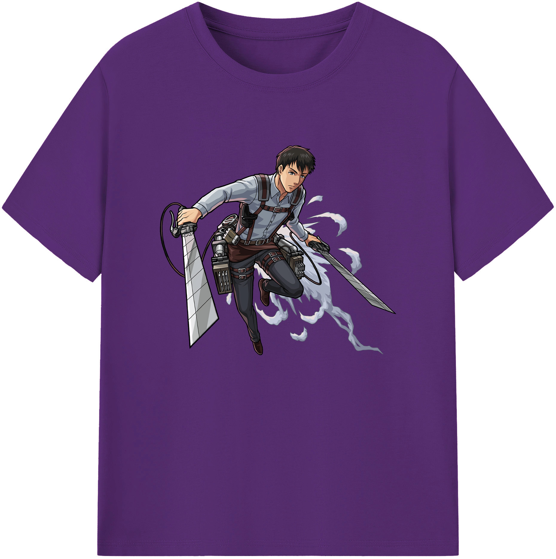 （画像用） 進撃の巨人 ベルトルト・フーバー Attack on Titan Bertholdt Hoover 綿100％ メンズ半袖Tシャツ｜肌触りやわらか＆通気性